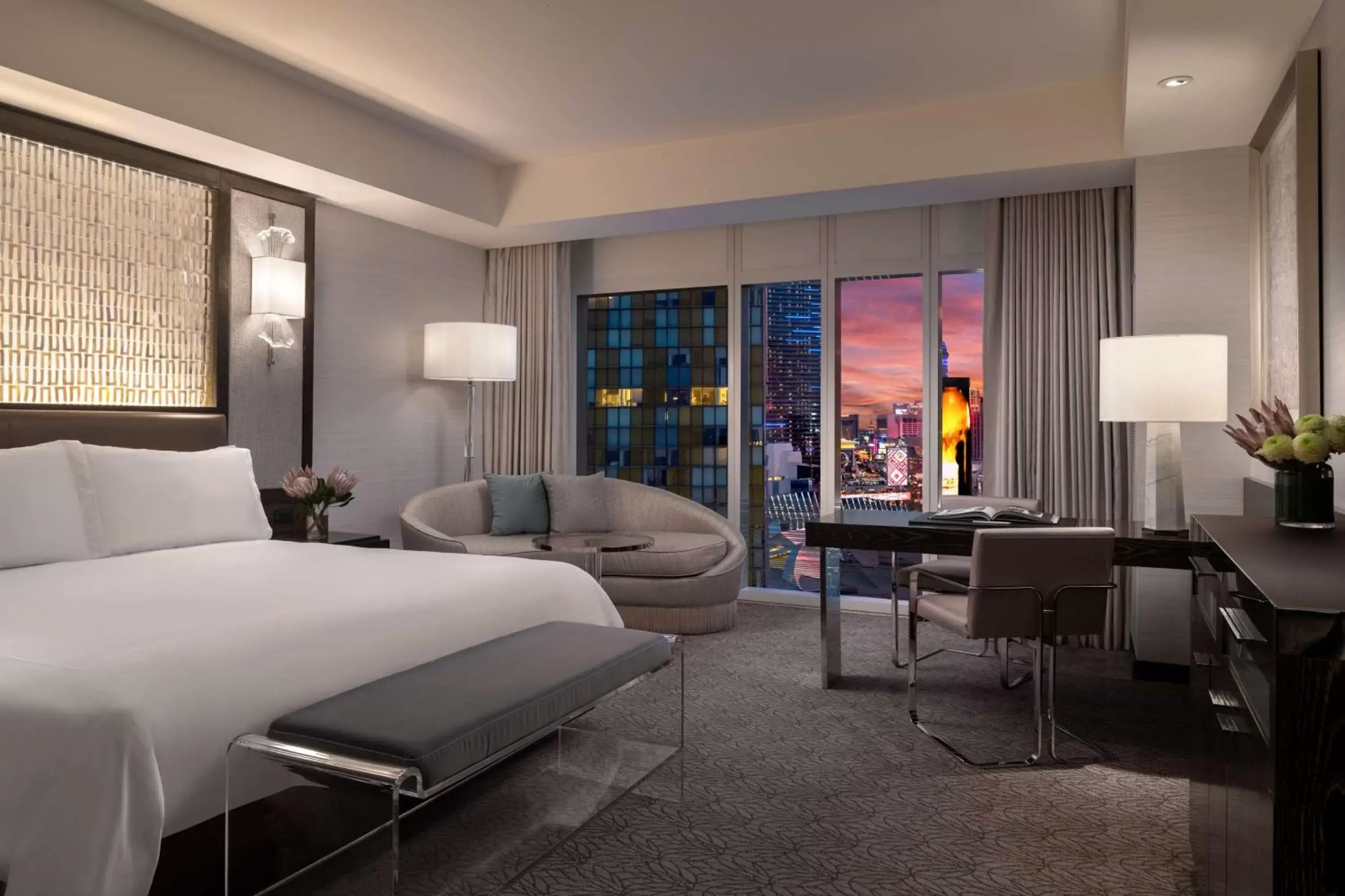 Bedroom in Waldorf Astoria Las Vegas