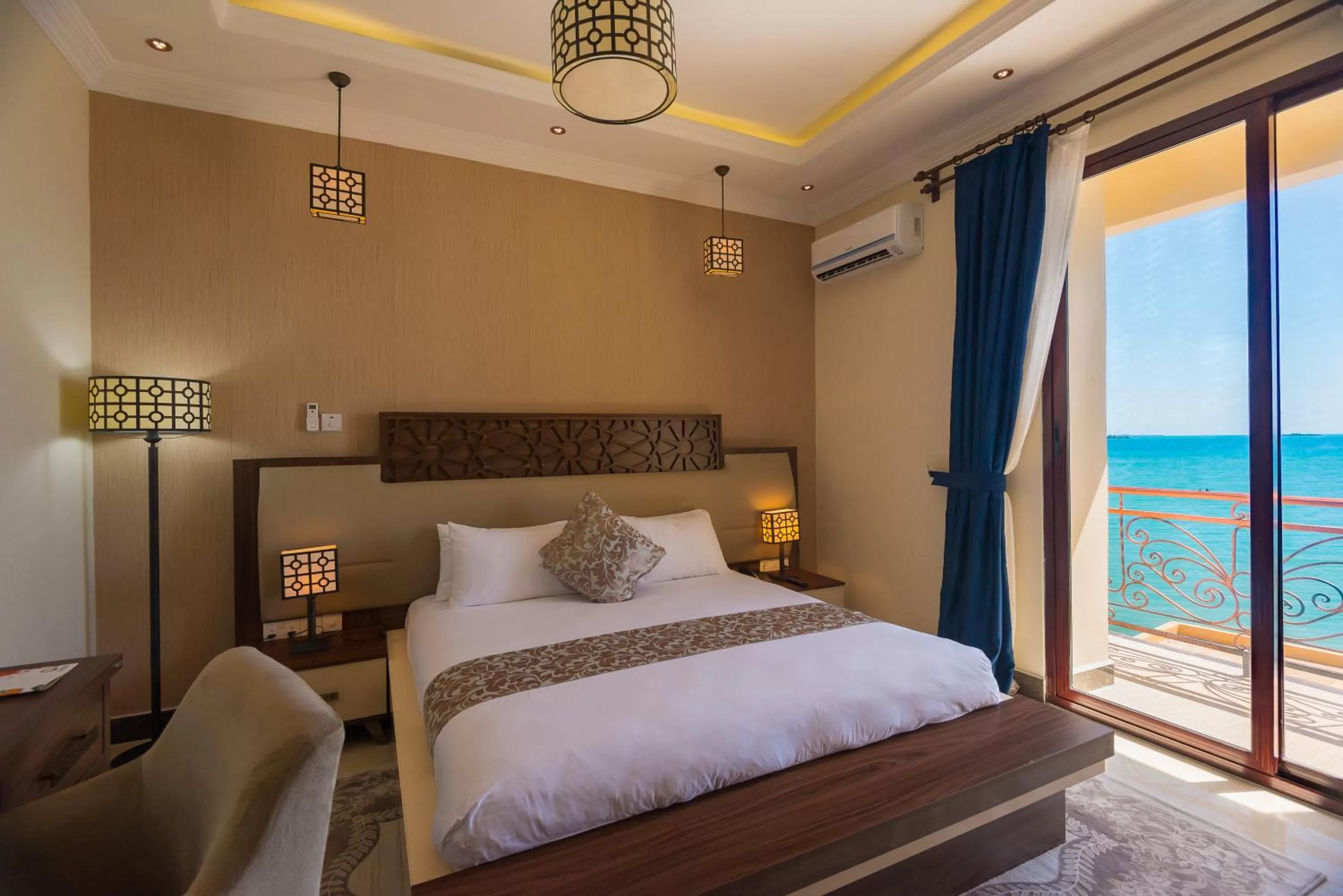 Bed in Golden Tulip Zanzibar Resort