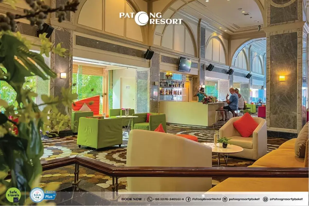 Lounge or bar in Patong Resort Hotel - SHA Extra Plus Lounge or bar in Patong Resort Hotel - SHA Extra Plus