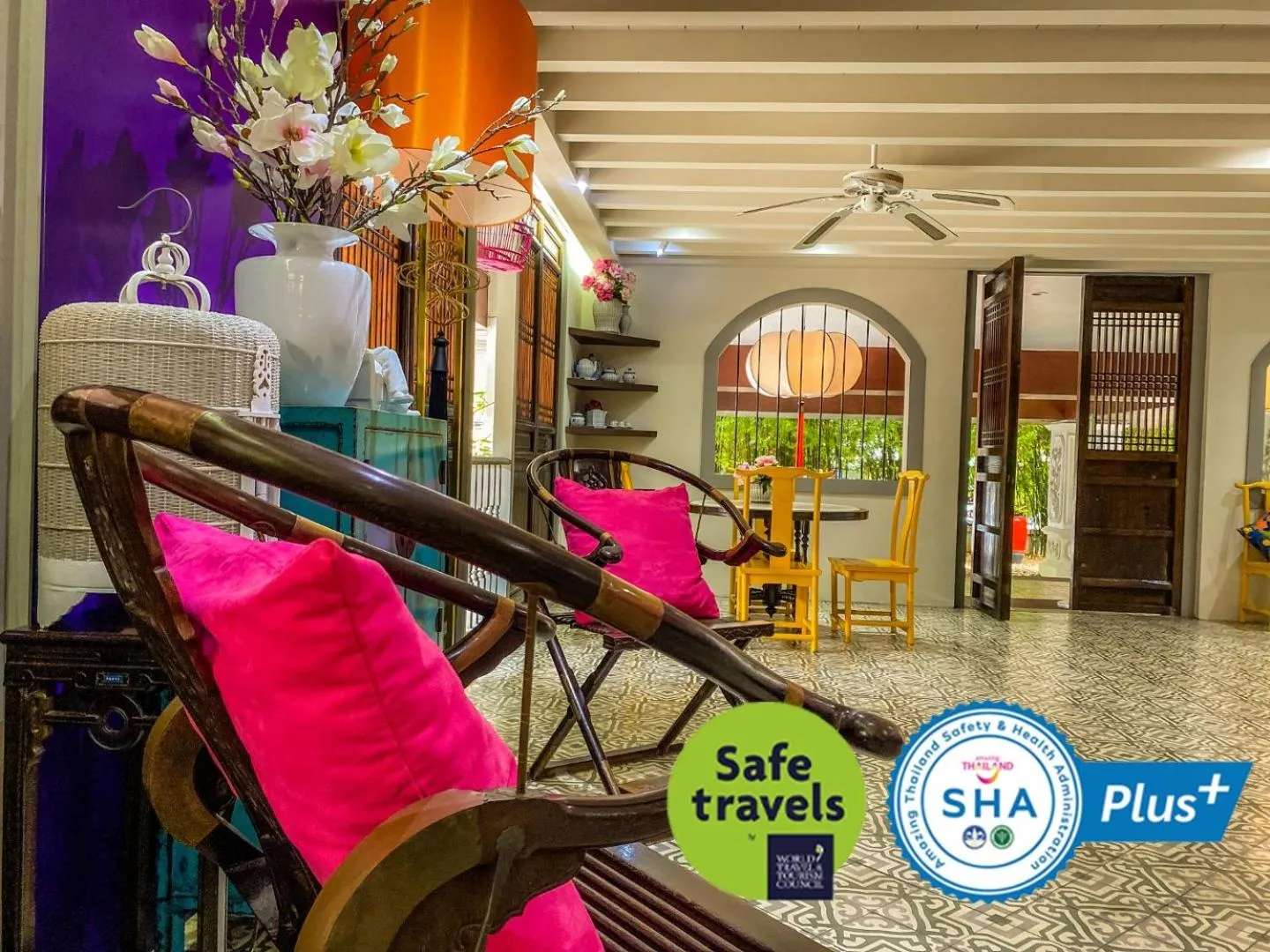 Lobby or reception in Sino House Phuket Hotel - SHA Plus