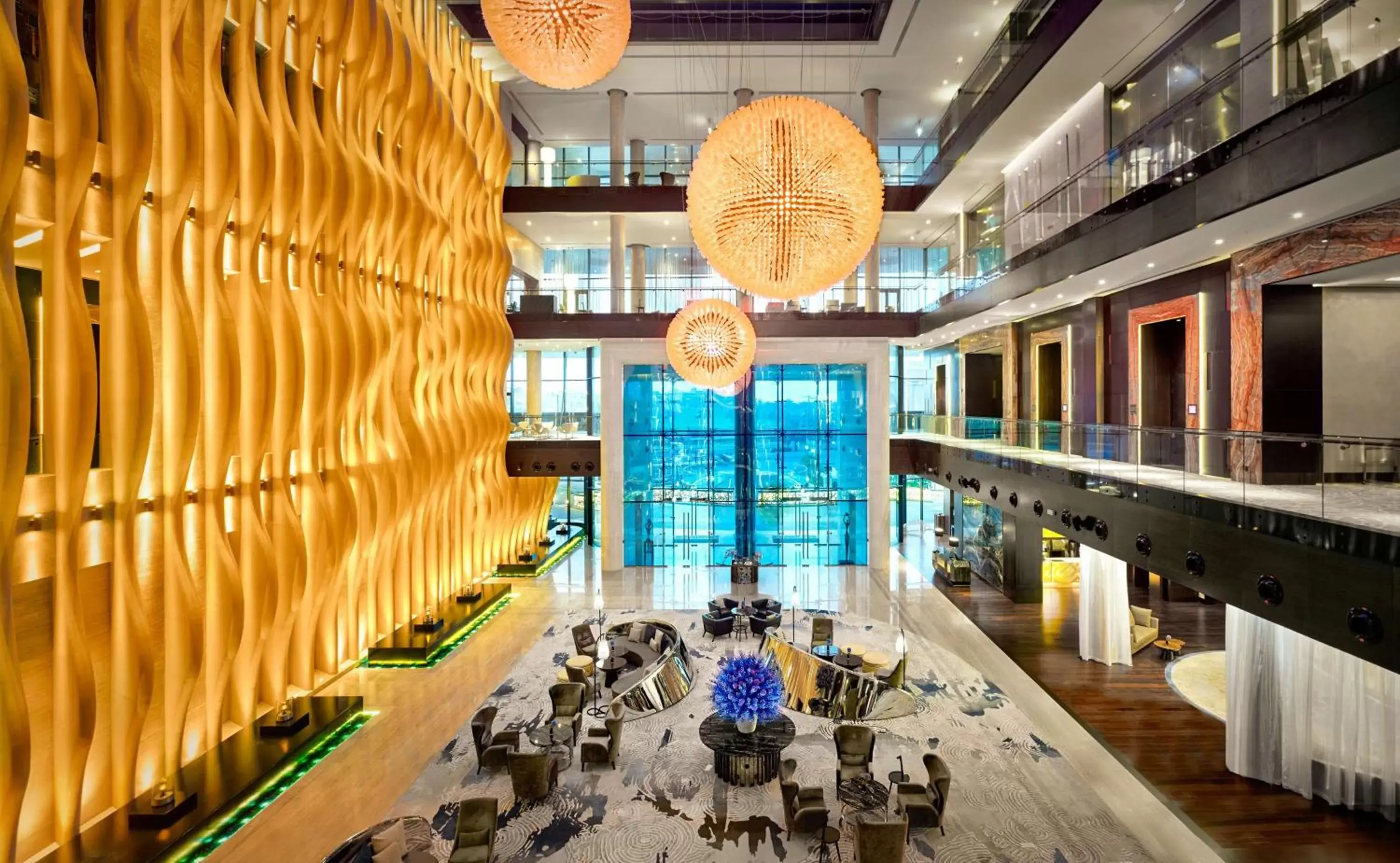 Lobby or reception in Grand Hyatt Abu Dhabi Hotel & Residences Emirates Pearl Lobby or reception in Grand Hyatt Abu Dhabi Hotel & Residences Emirates Pearl