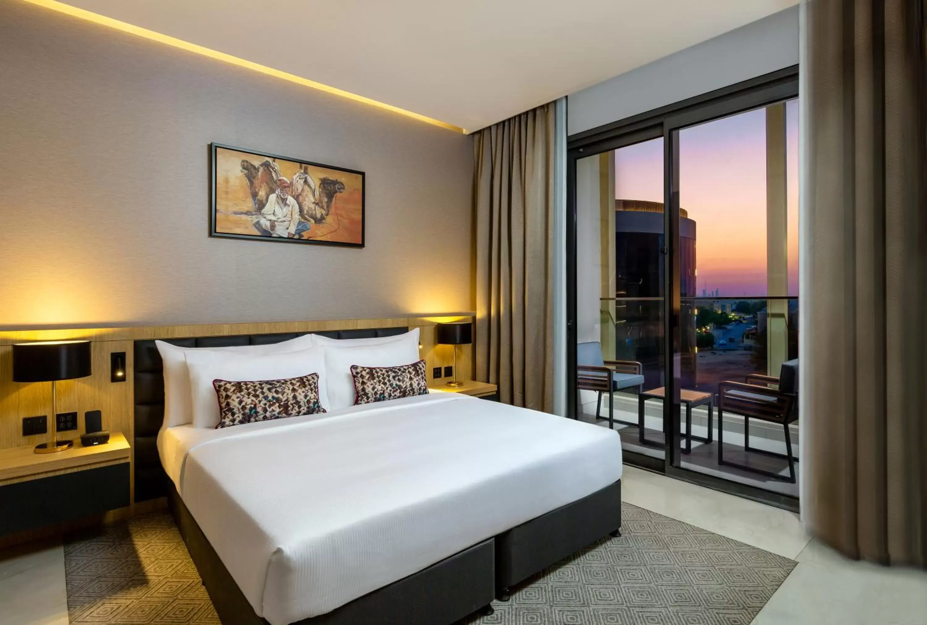 View (from property/room), Bed in Millennium Place Mirdif