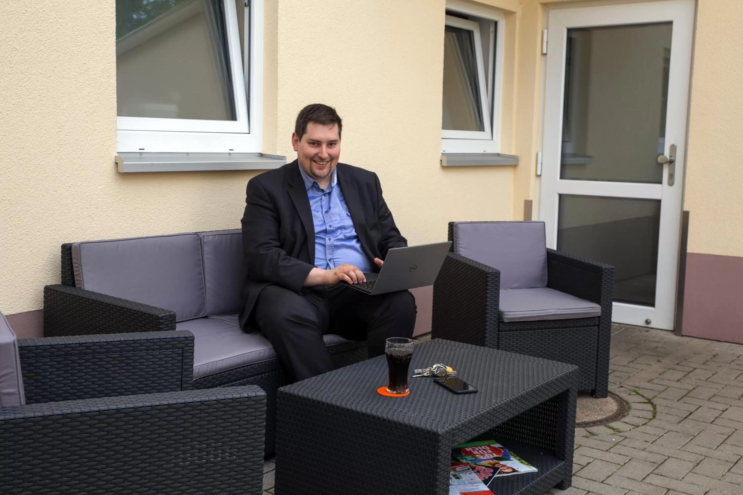 Patio in Hotel & Apartment Am Theaterplatz