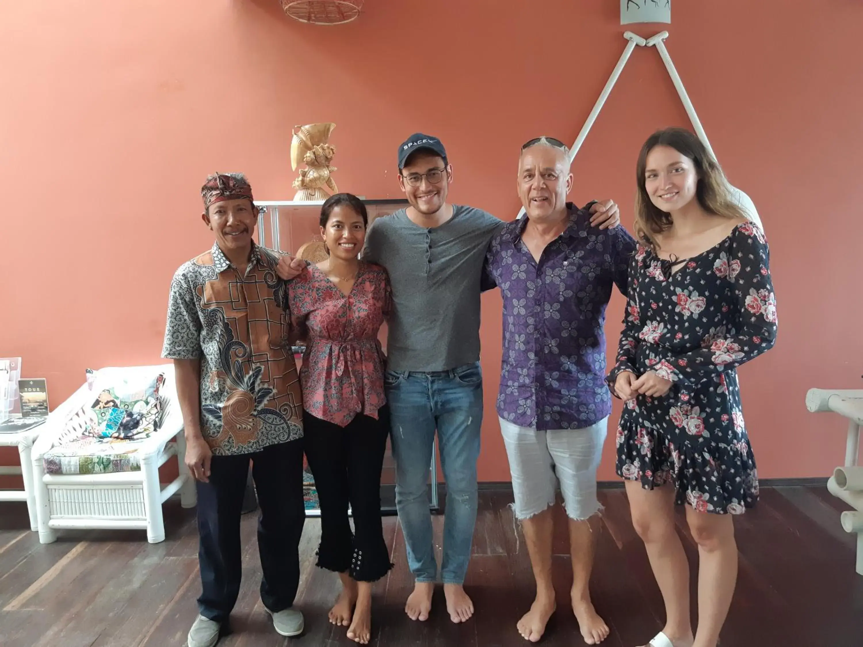 group of guests, Family in Villa Umbrella Lombok