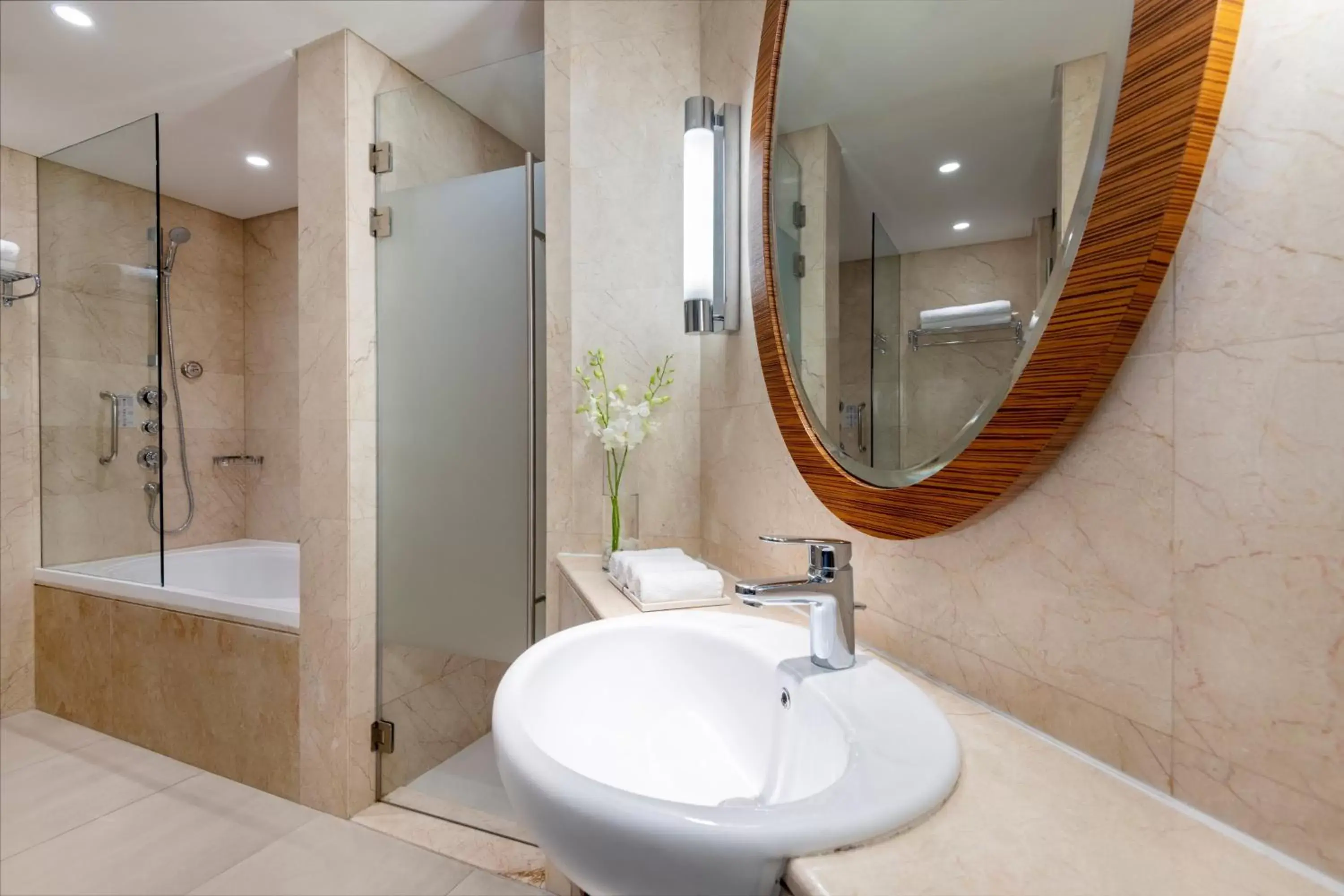 Bathroom in Crowne Plaza Doha - The Business Park, an IHG Hotel