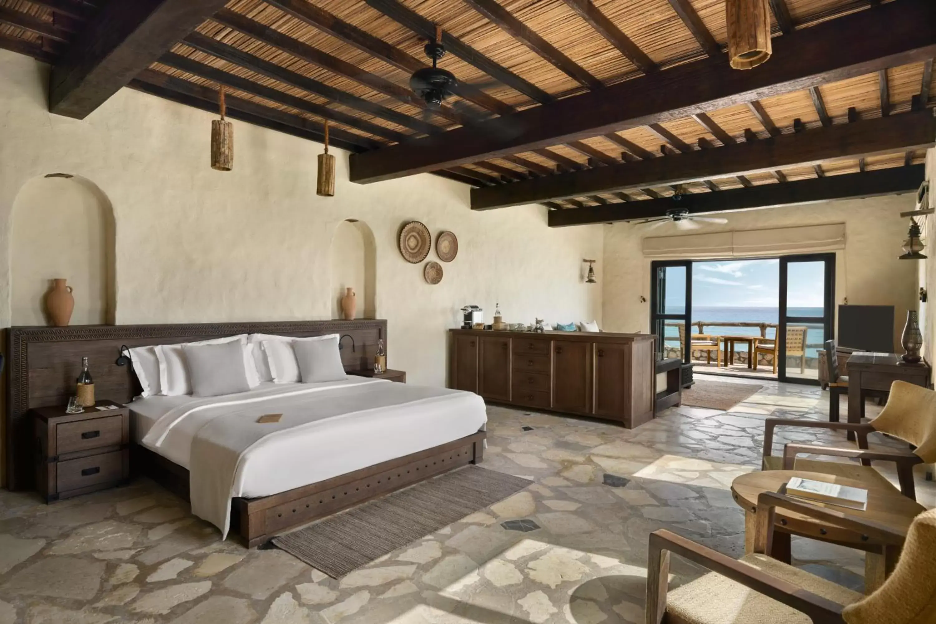 Bedroom in Six Senses Zighy Bay