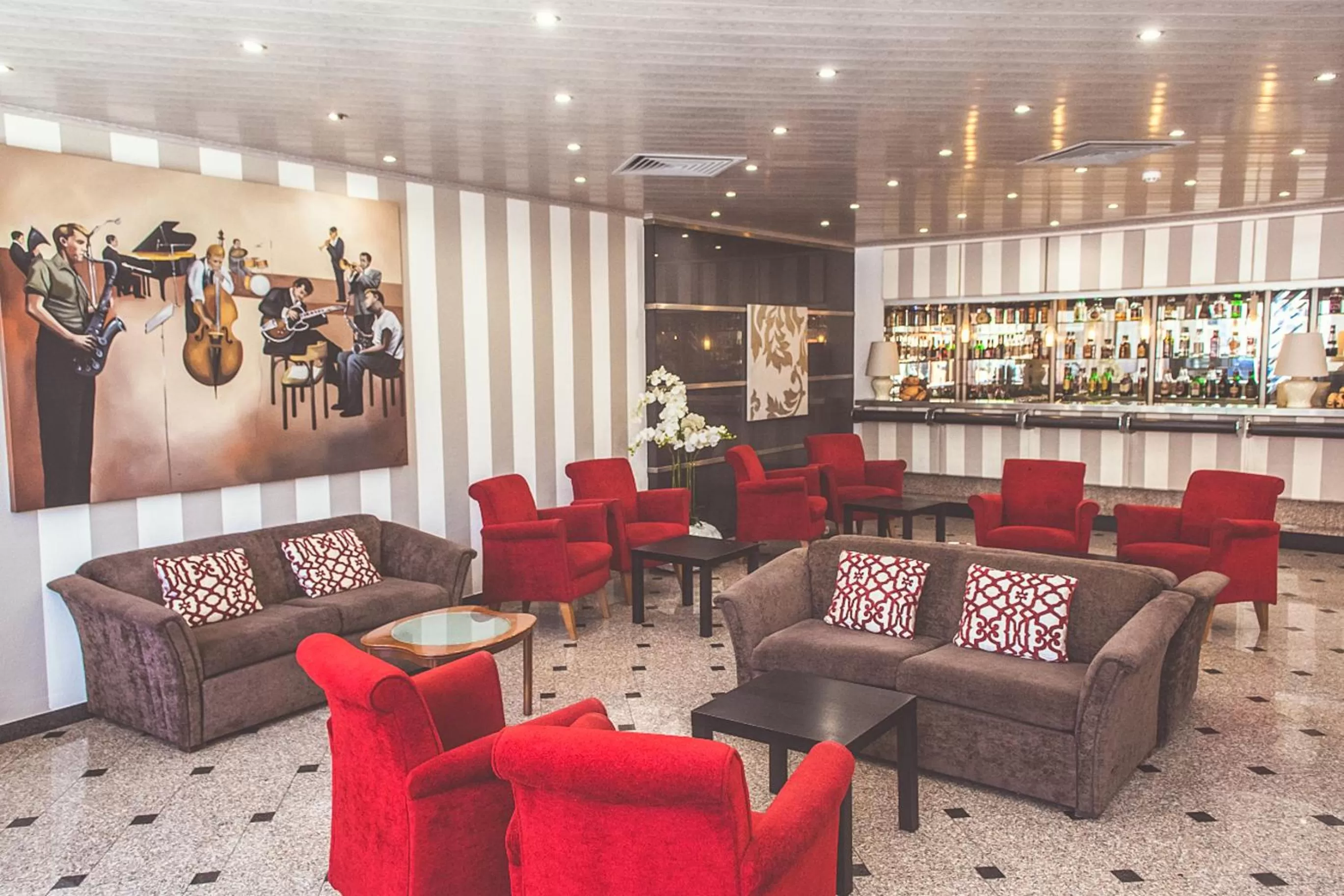 Communal lounge/ TV room in Hotel Cristal Caldas