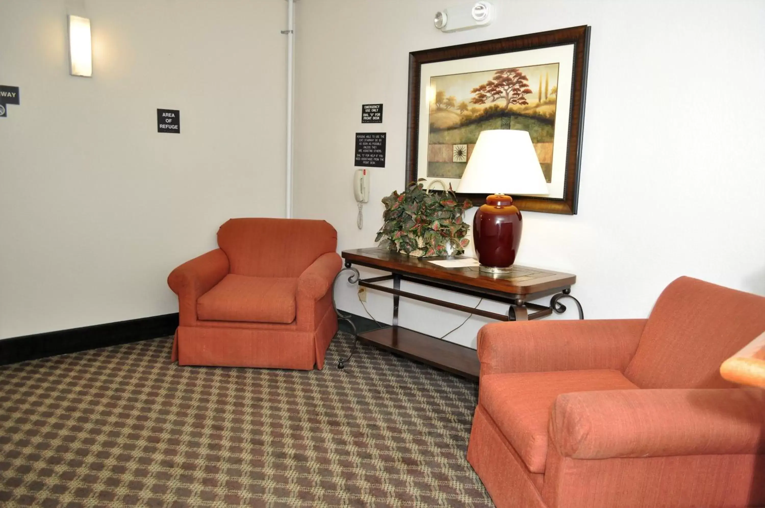 Seating Area in Super 8 by Wyndham Clearfield