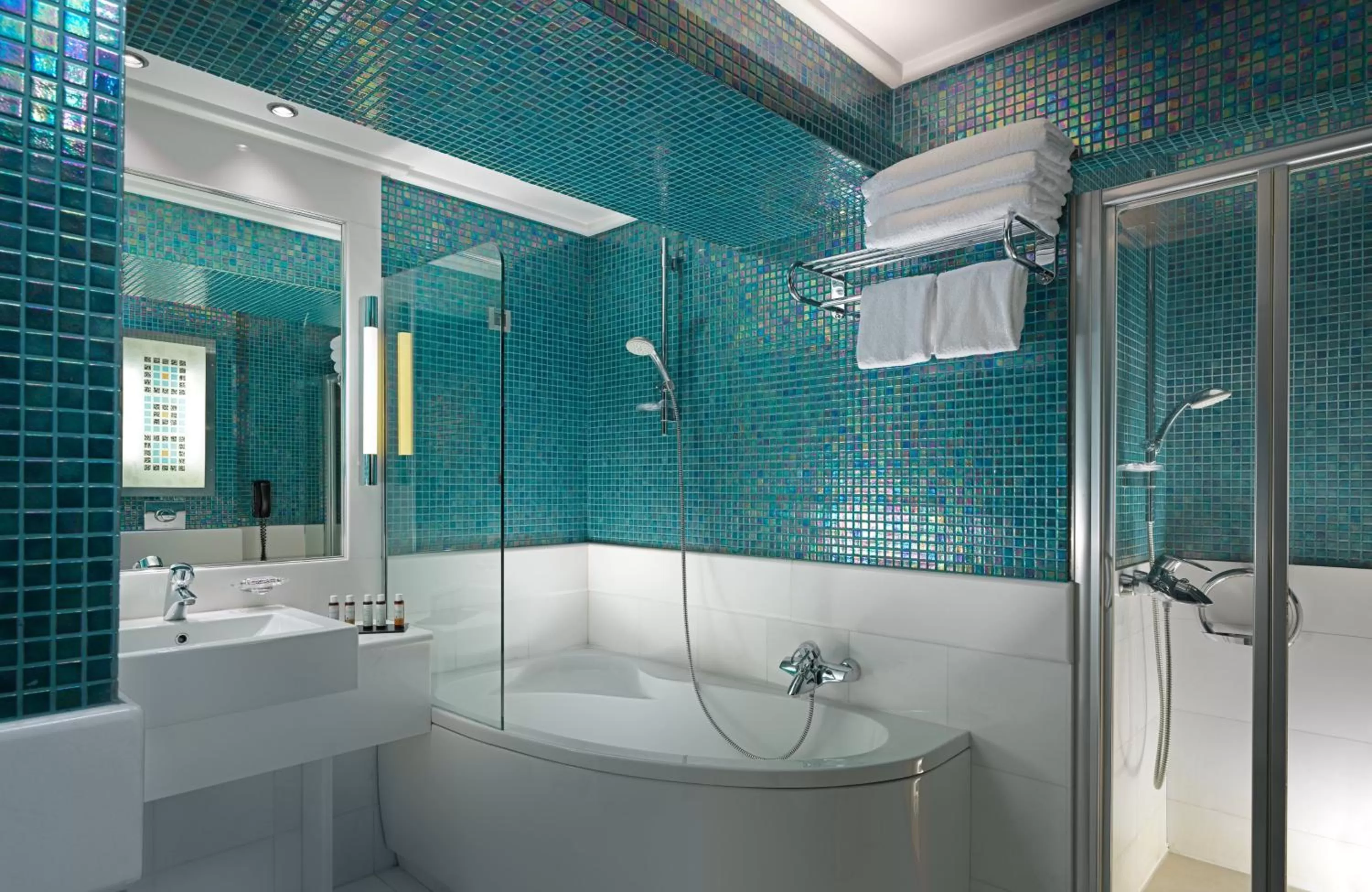 Bathroom in Crowne Plaza Athens City Centre by IHG