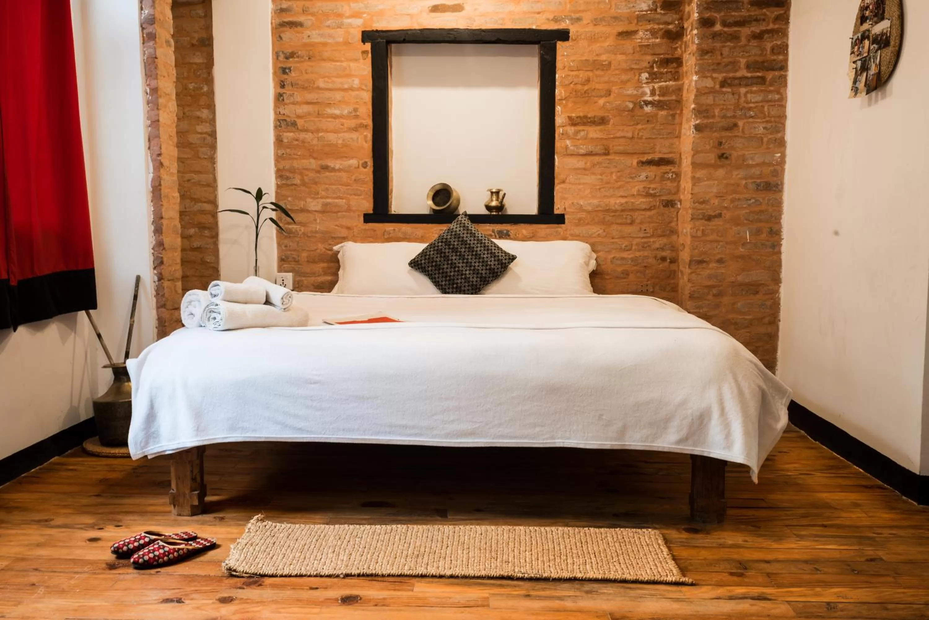 Bed in Lumbini Heritage Home