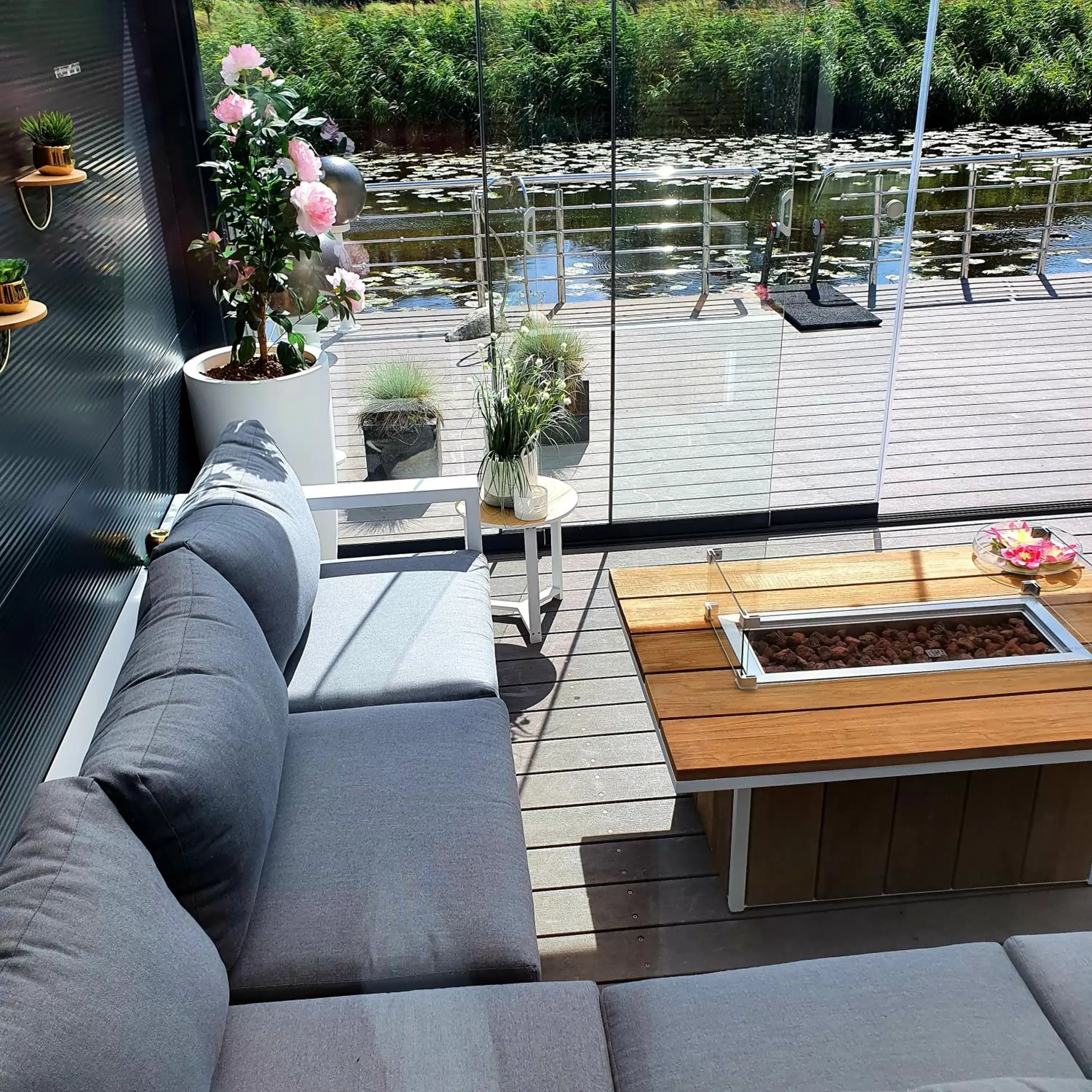 Balcony/Terrace in B&B Apartment Amsterdam Schiphol Airport