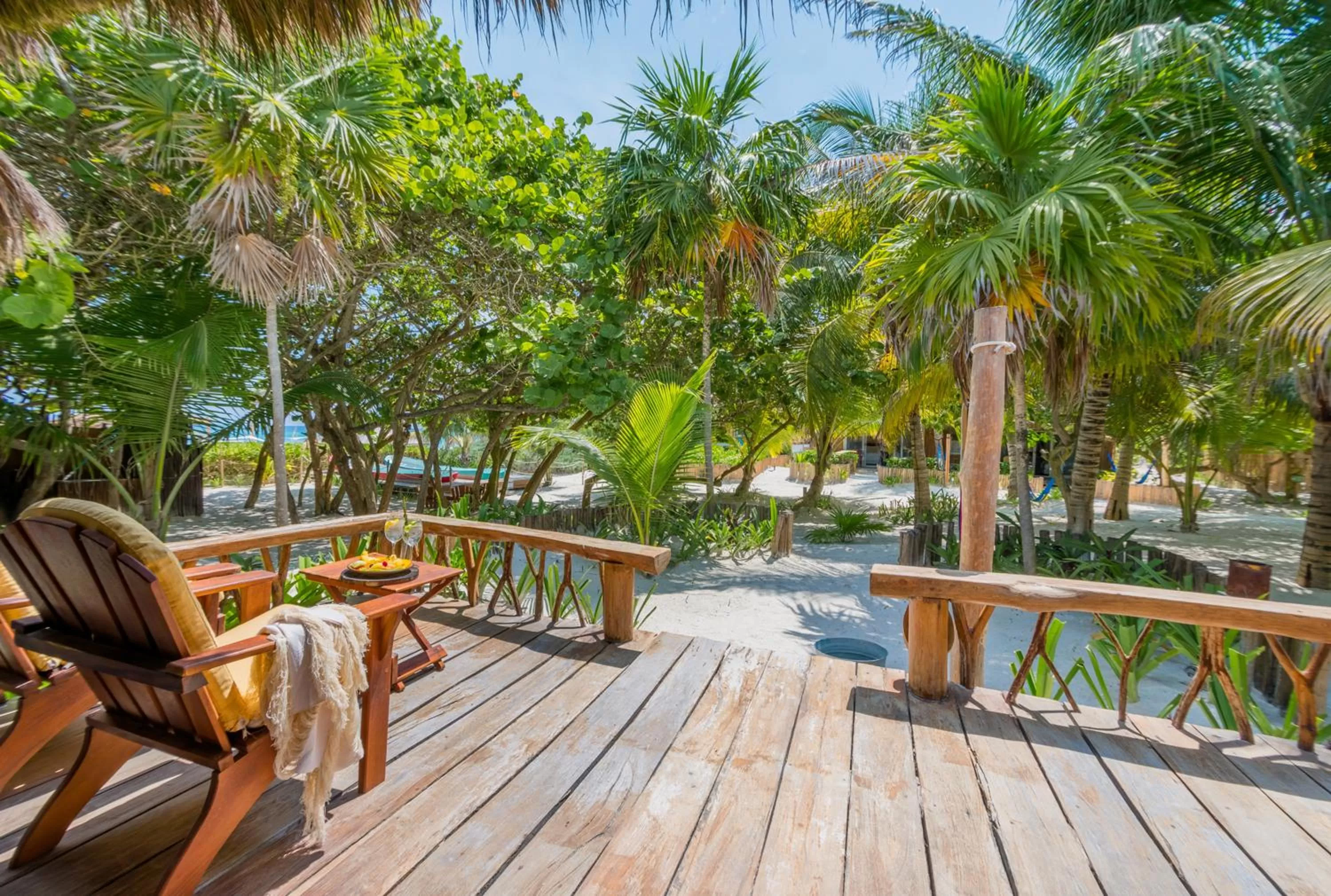 Garden in Villa Pescadores Tulum-Beachfront hotel by Ahau Collection