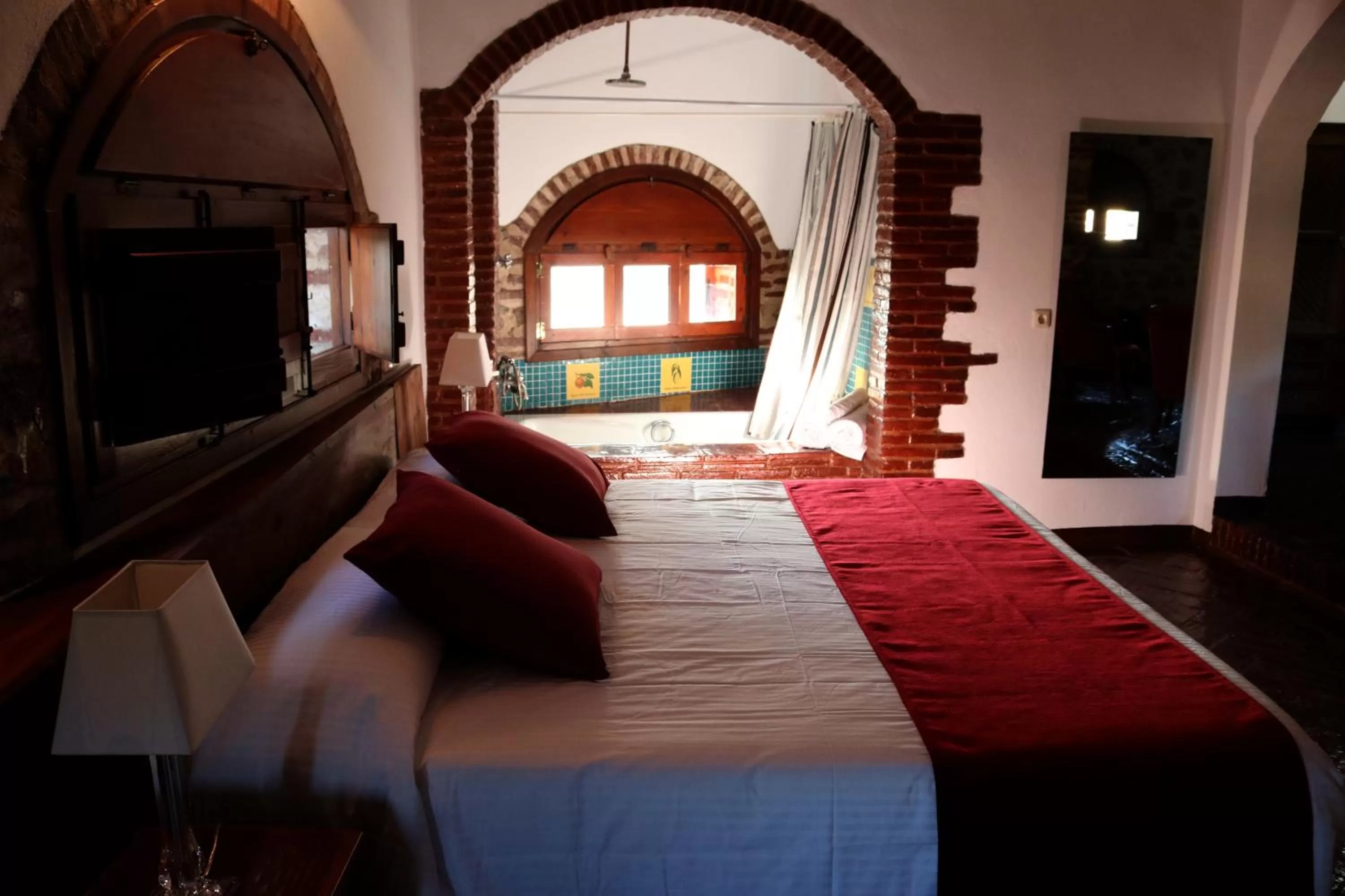 Bedroom, Bed in Hotel Monasterio de Rocamador