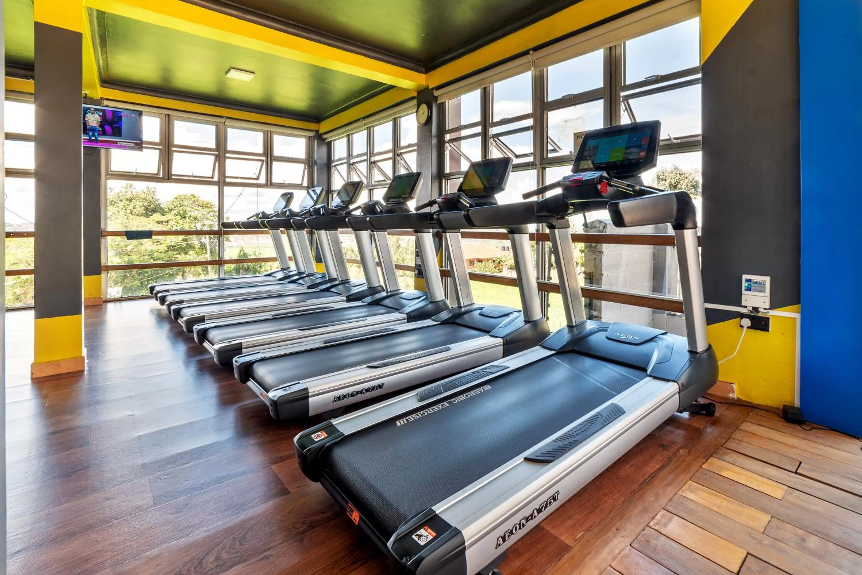 Fitness centre/facilities in Afro Park Hotel