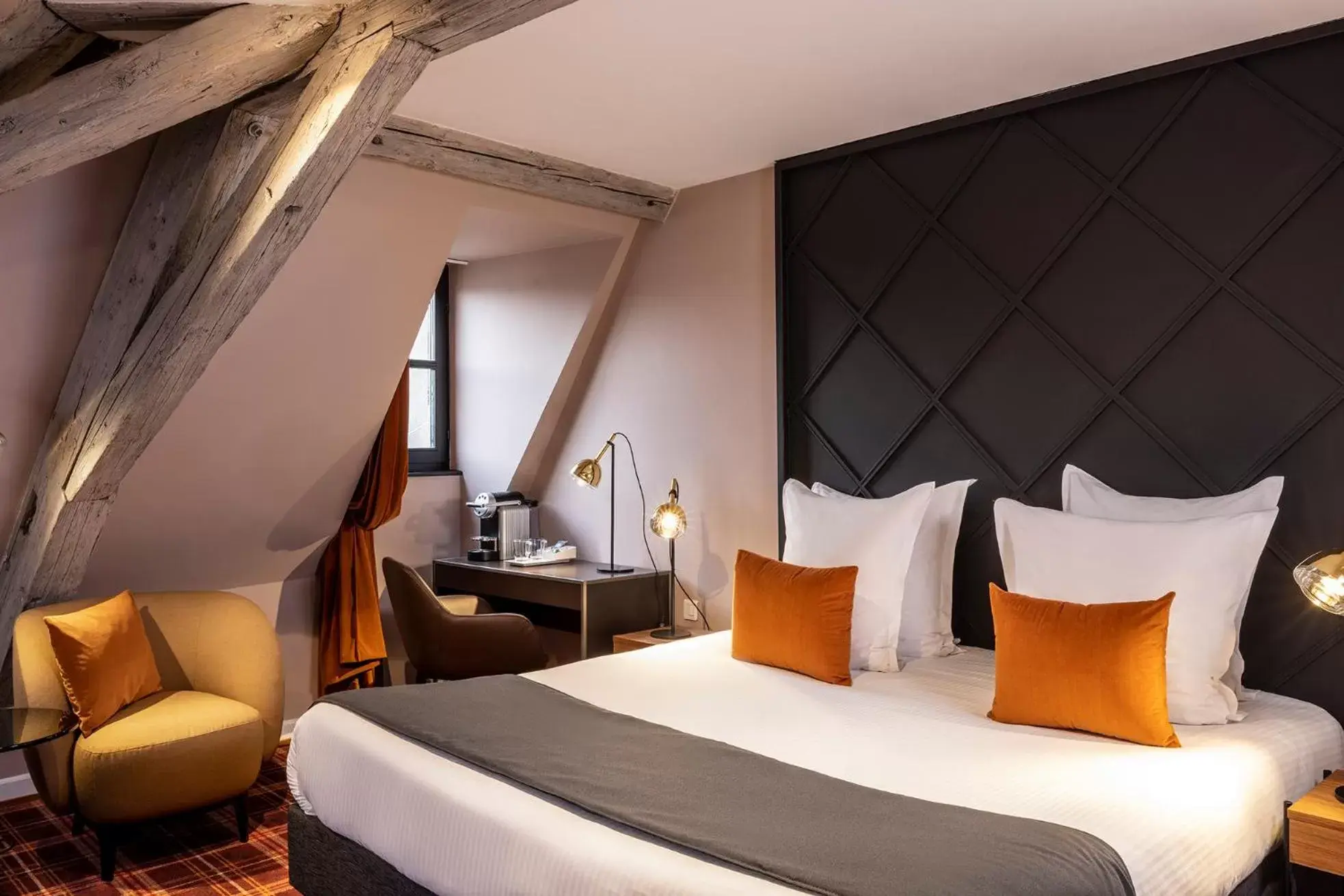 Bedroom, Bed in Hotel Le Colombier