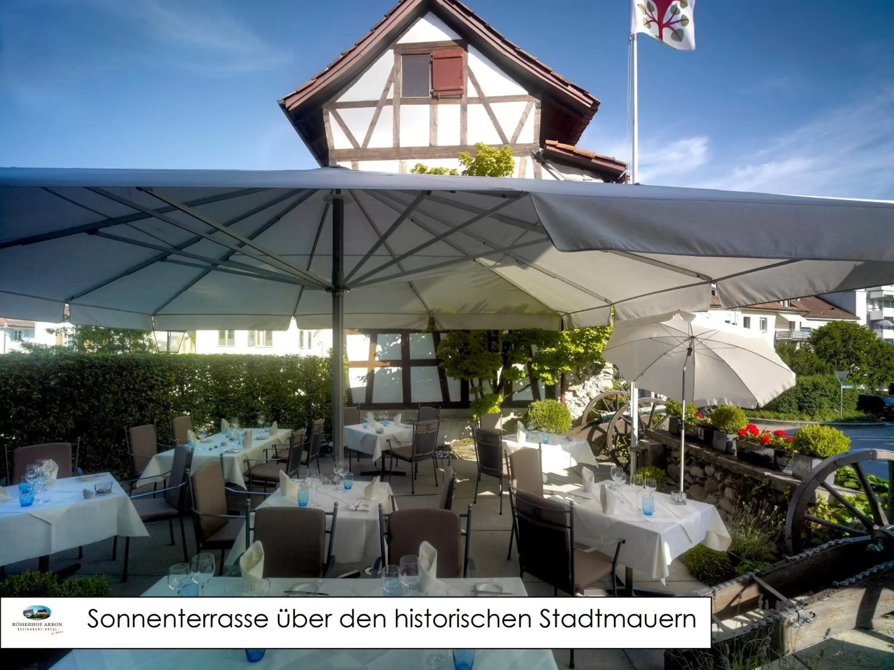 Balcony/Terrace, Restaurant/Places to Eat in Hotel de Charme Römerhof