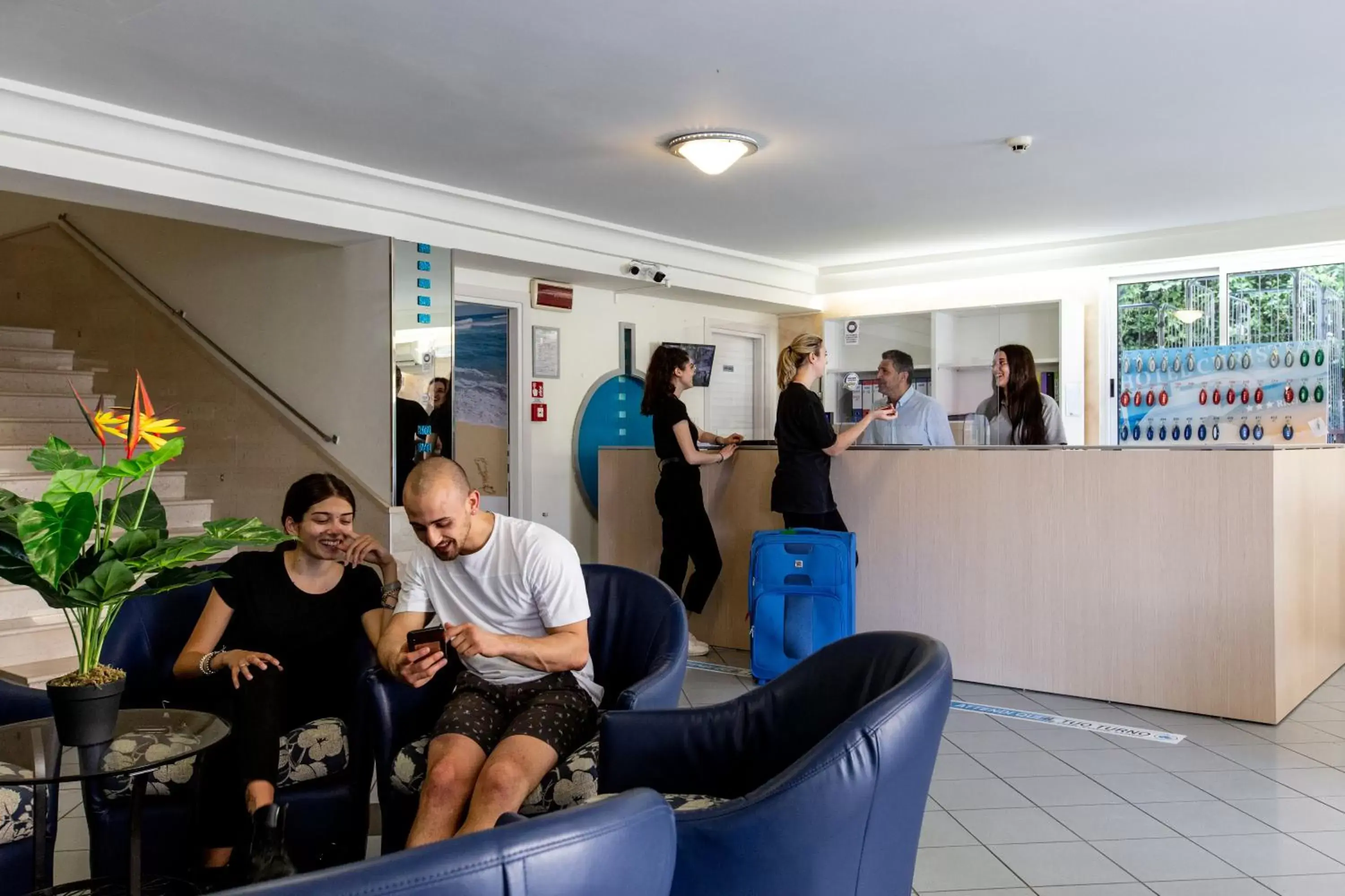 Lobby or reception, Guests in Hotel Christian Ideale Per Famiglie