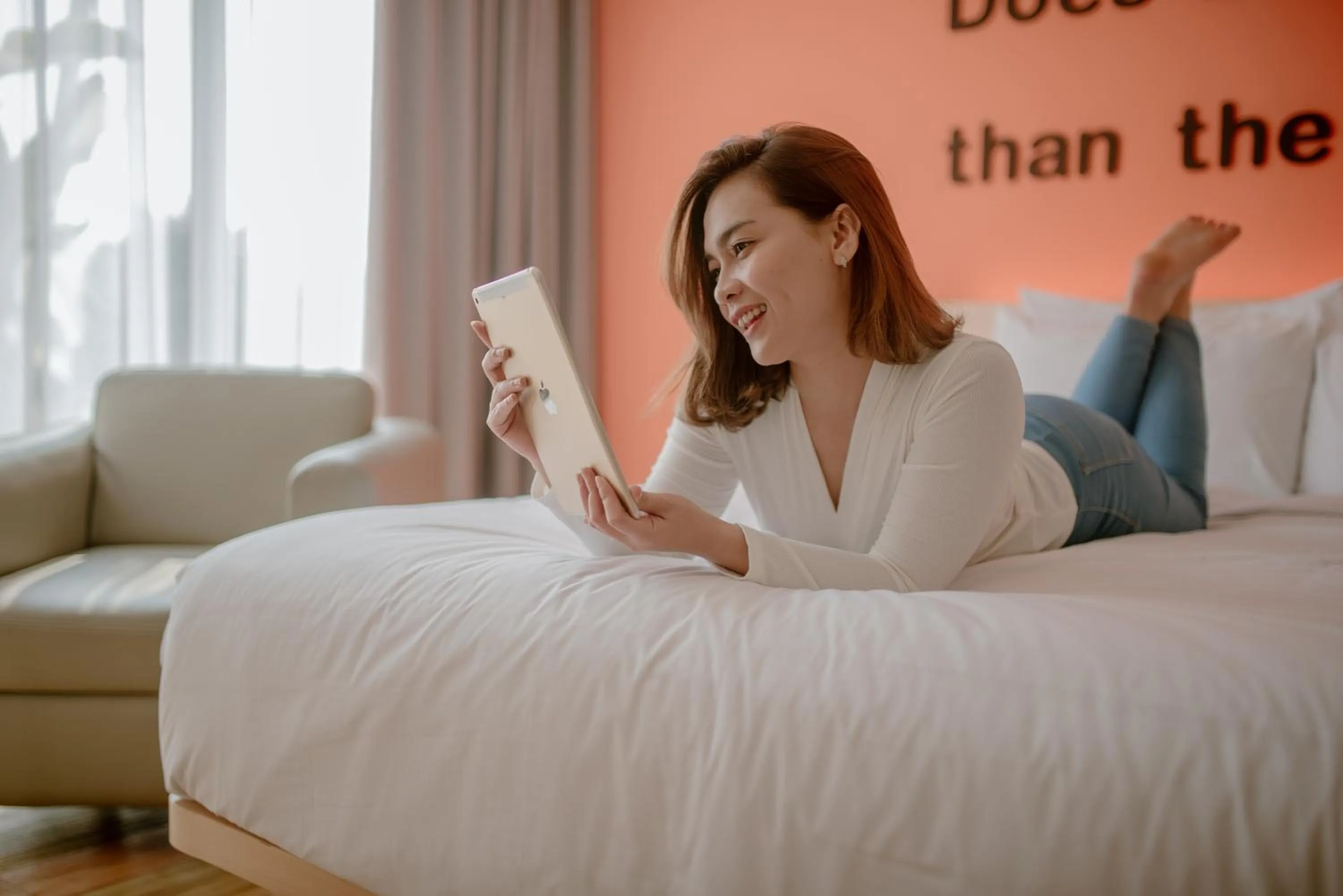 Bed in The Bountie Hotel and Convention Centre Sukabumi