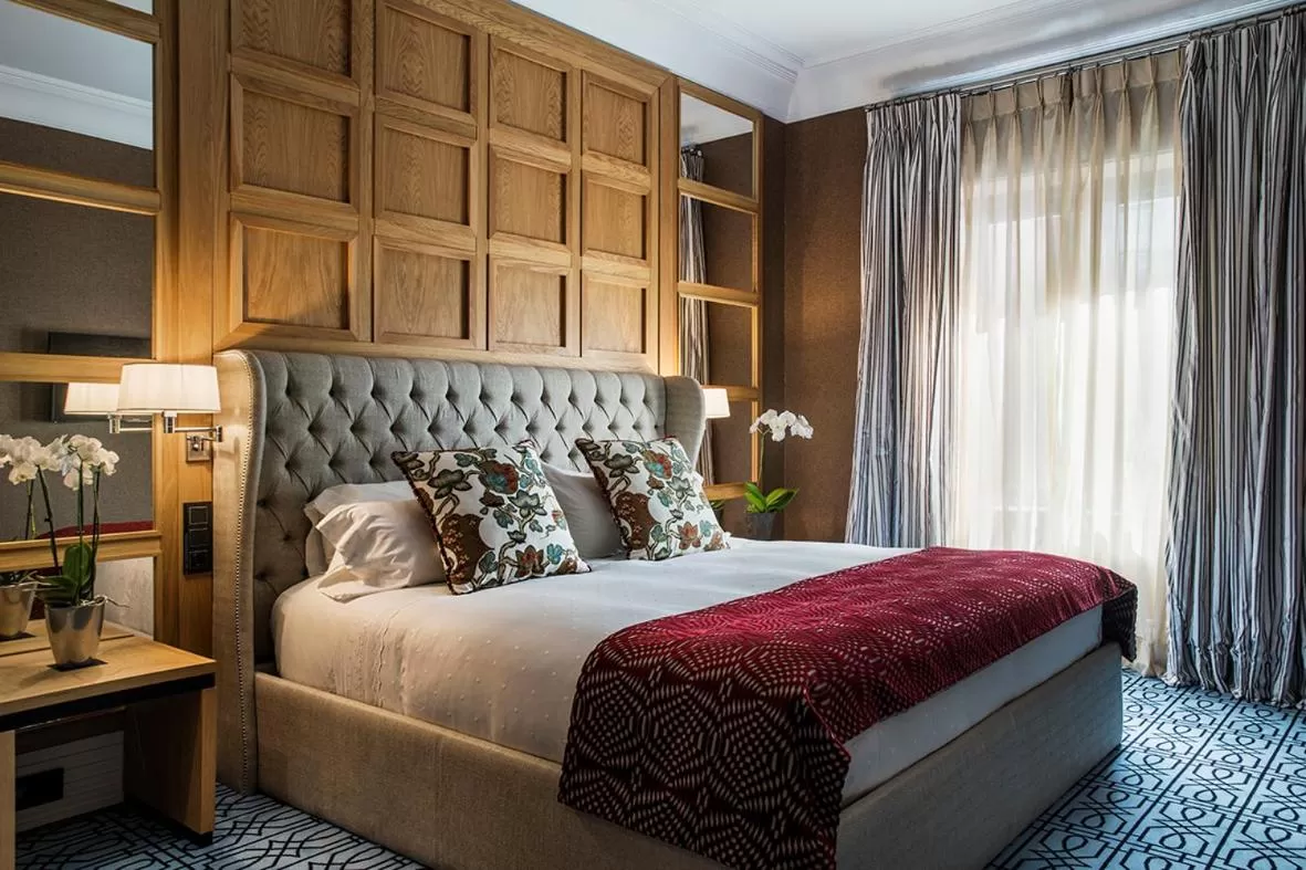 Decorative detail, Bed in Hotel Rector