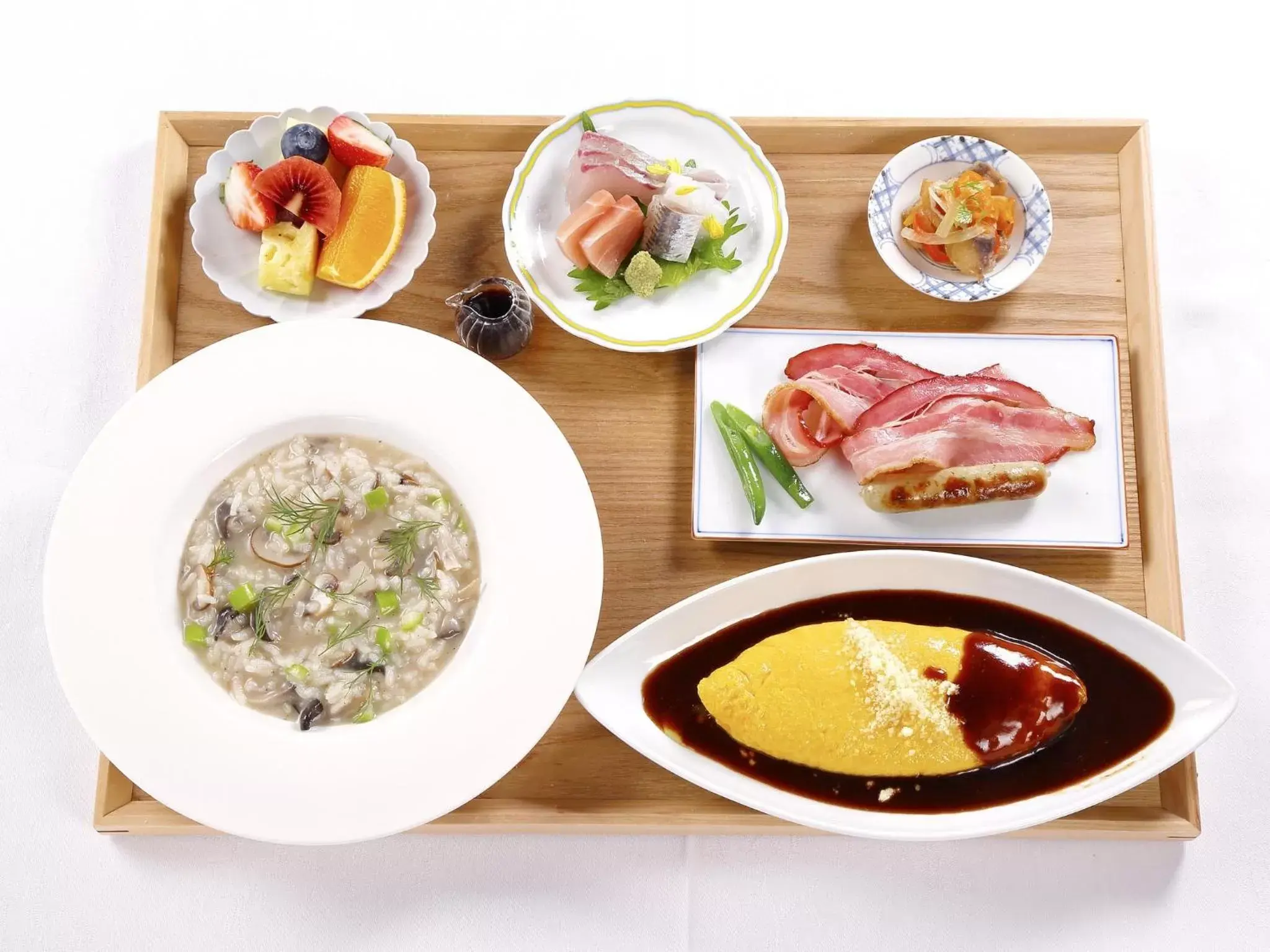 Asian breakfast in Hotel Concerto Nagasaki