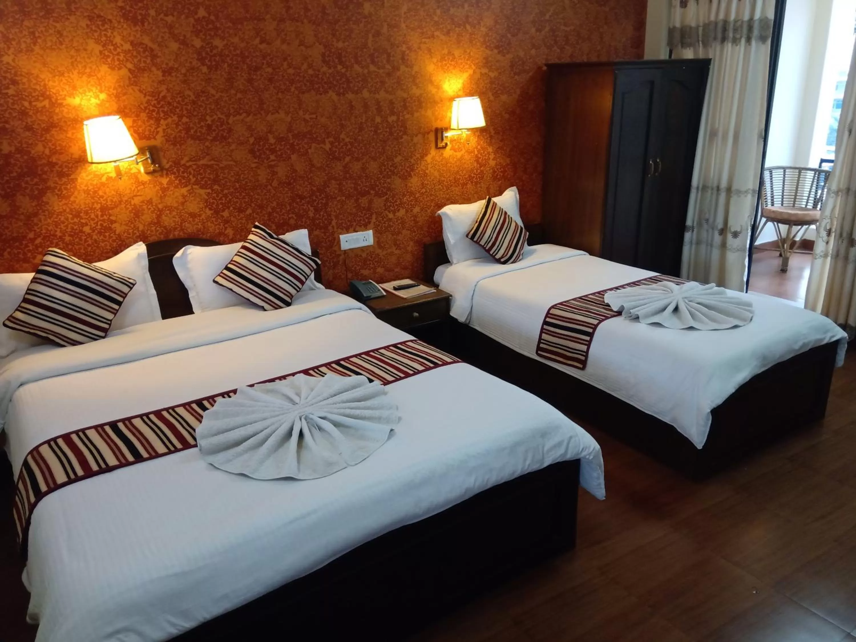 Bed in Butterfly Lodge