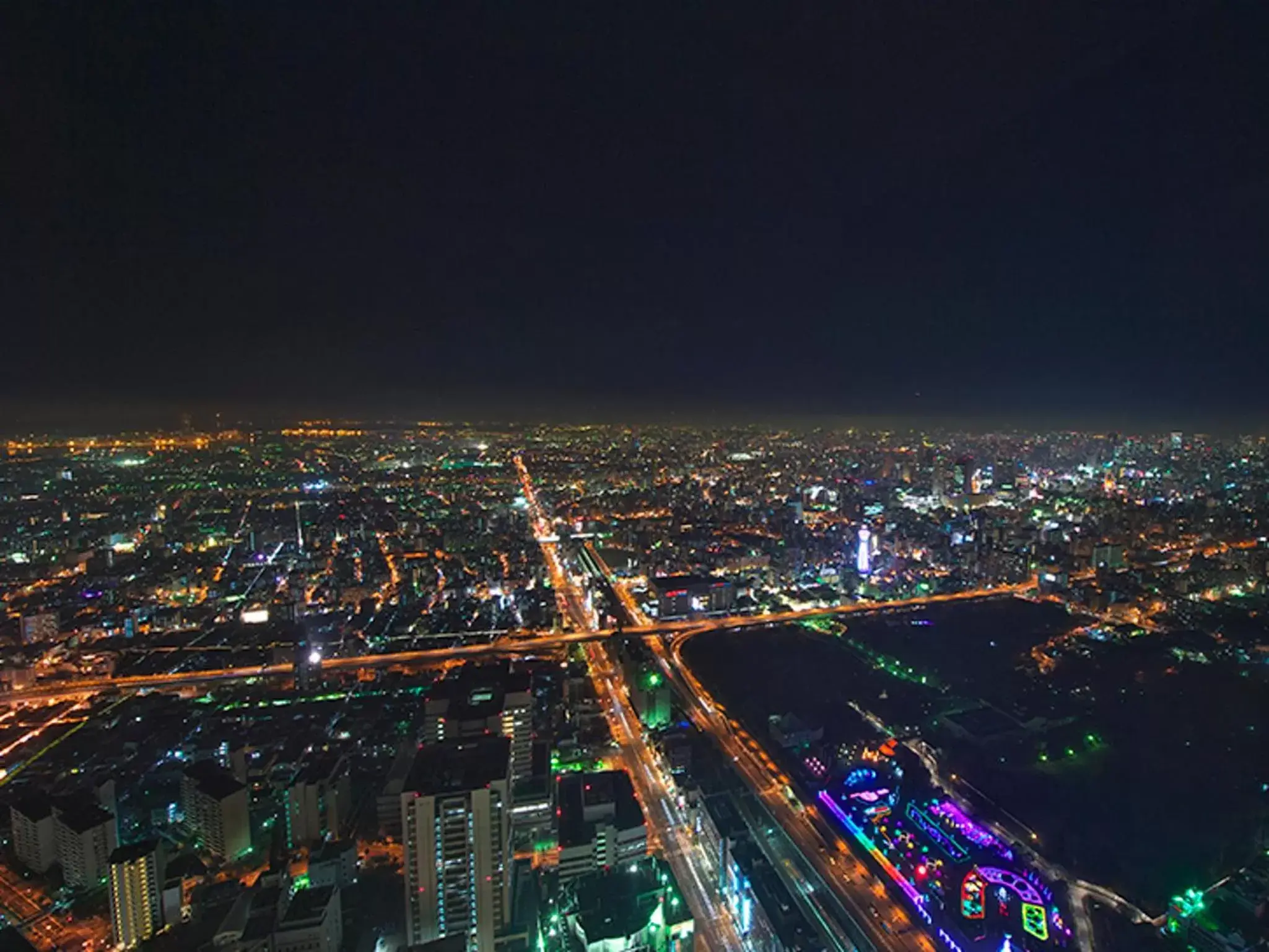 View (from property/room), Bird's-eye View in Osaka Marriott Miyako Hotel