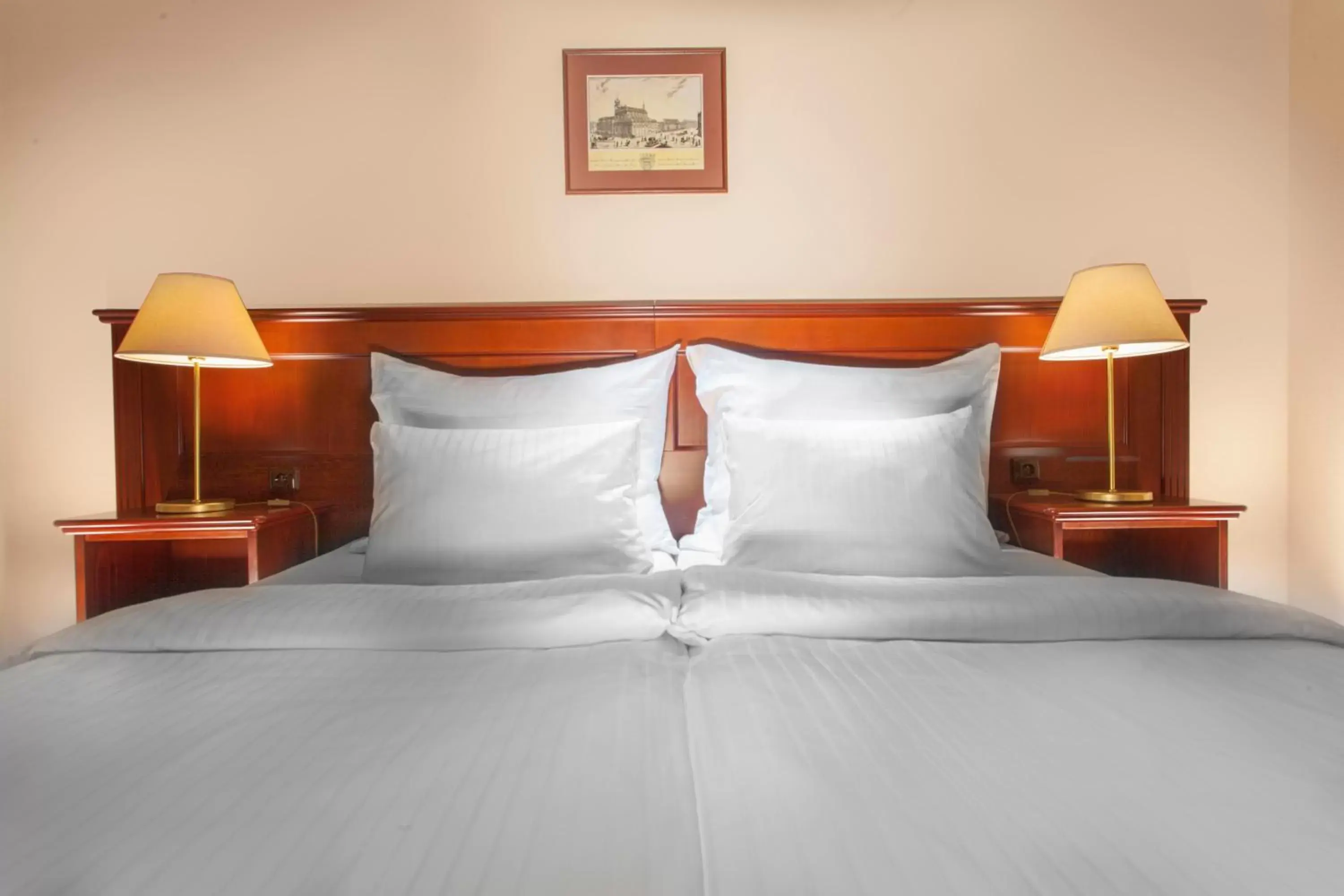 Bed in Hotel Lunik