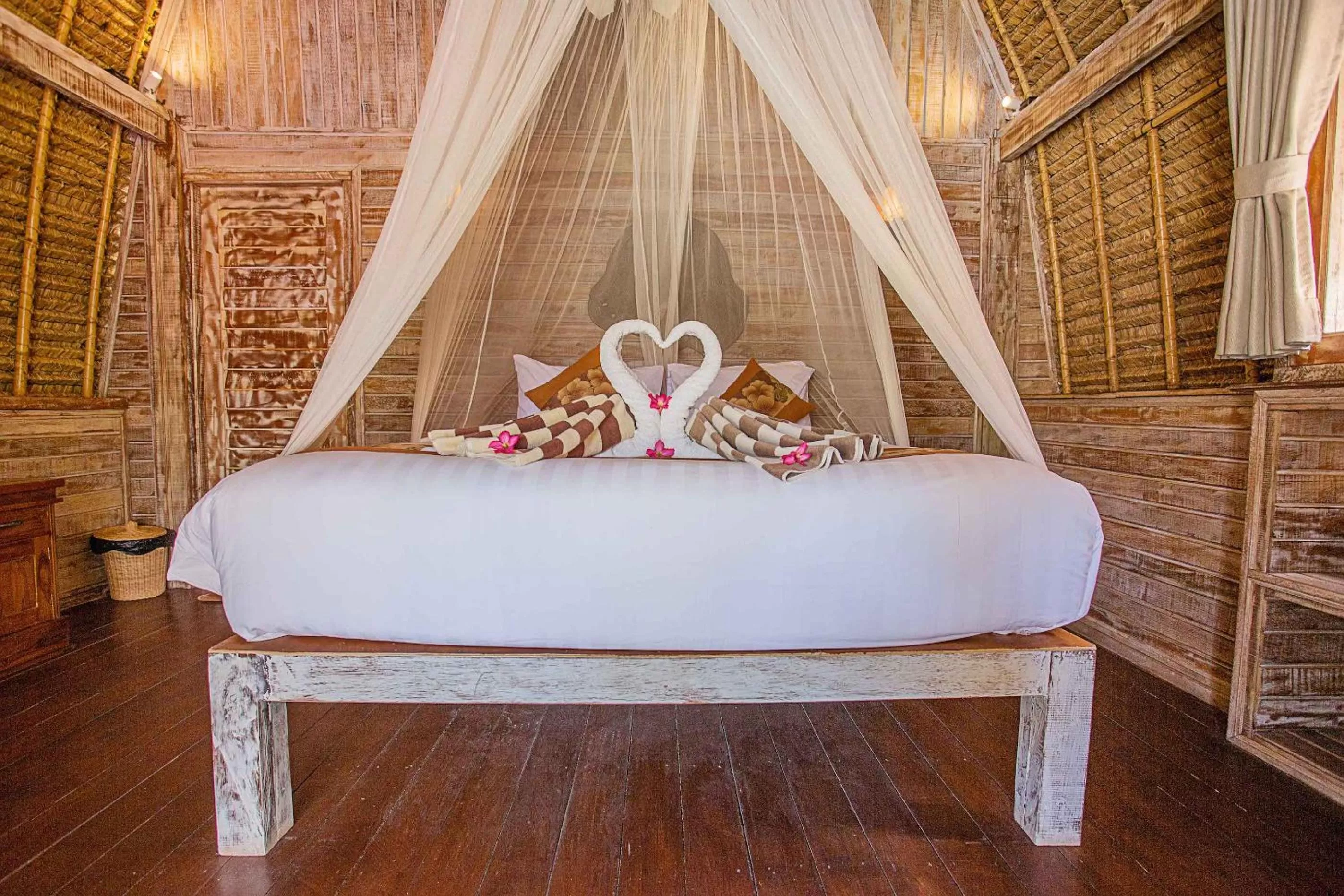 Bed in Sanghyang Bay Villas