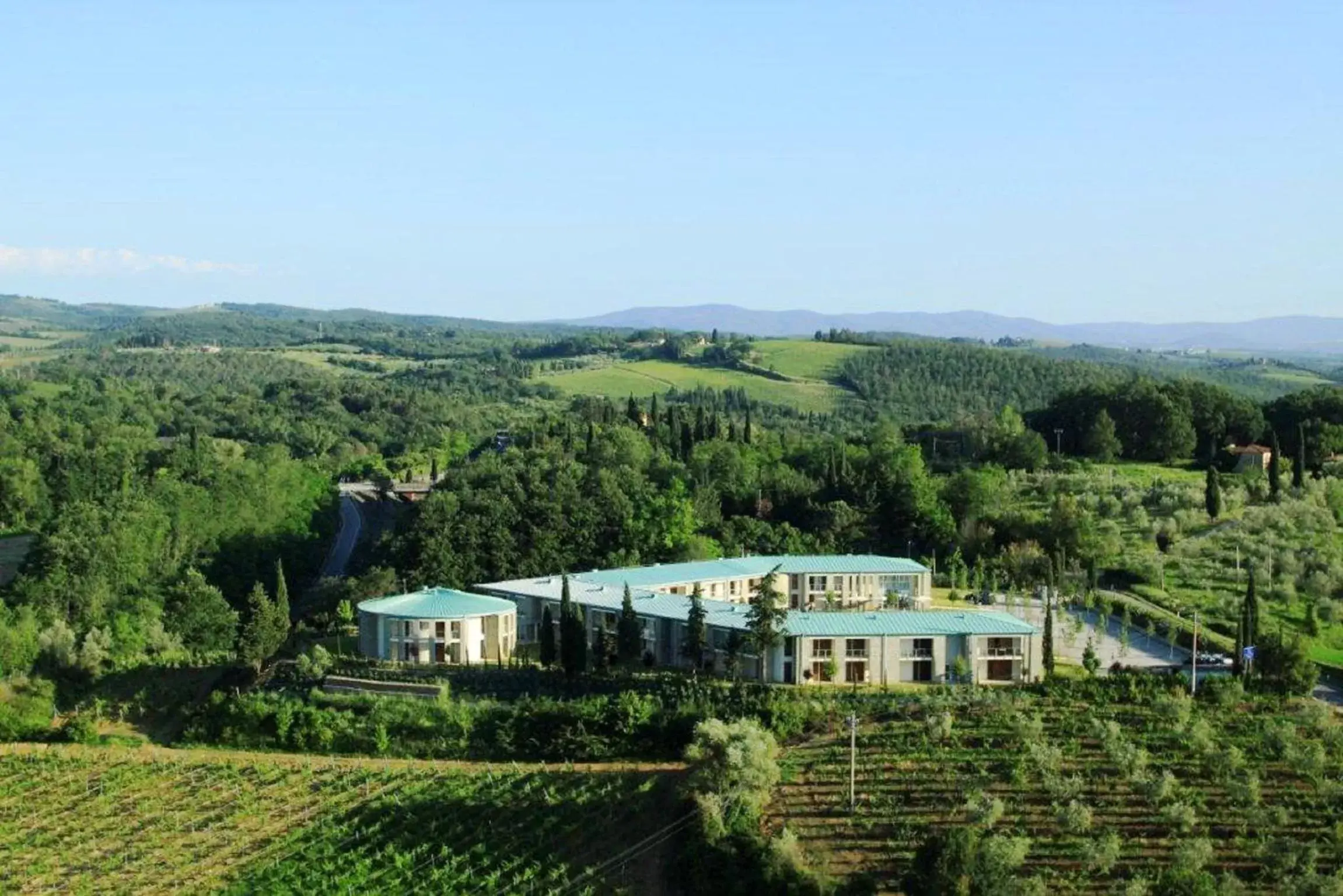 Day, Bird's-eye View in Chianti Village Morrocco