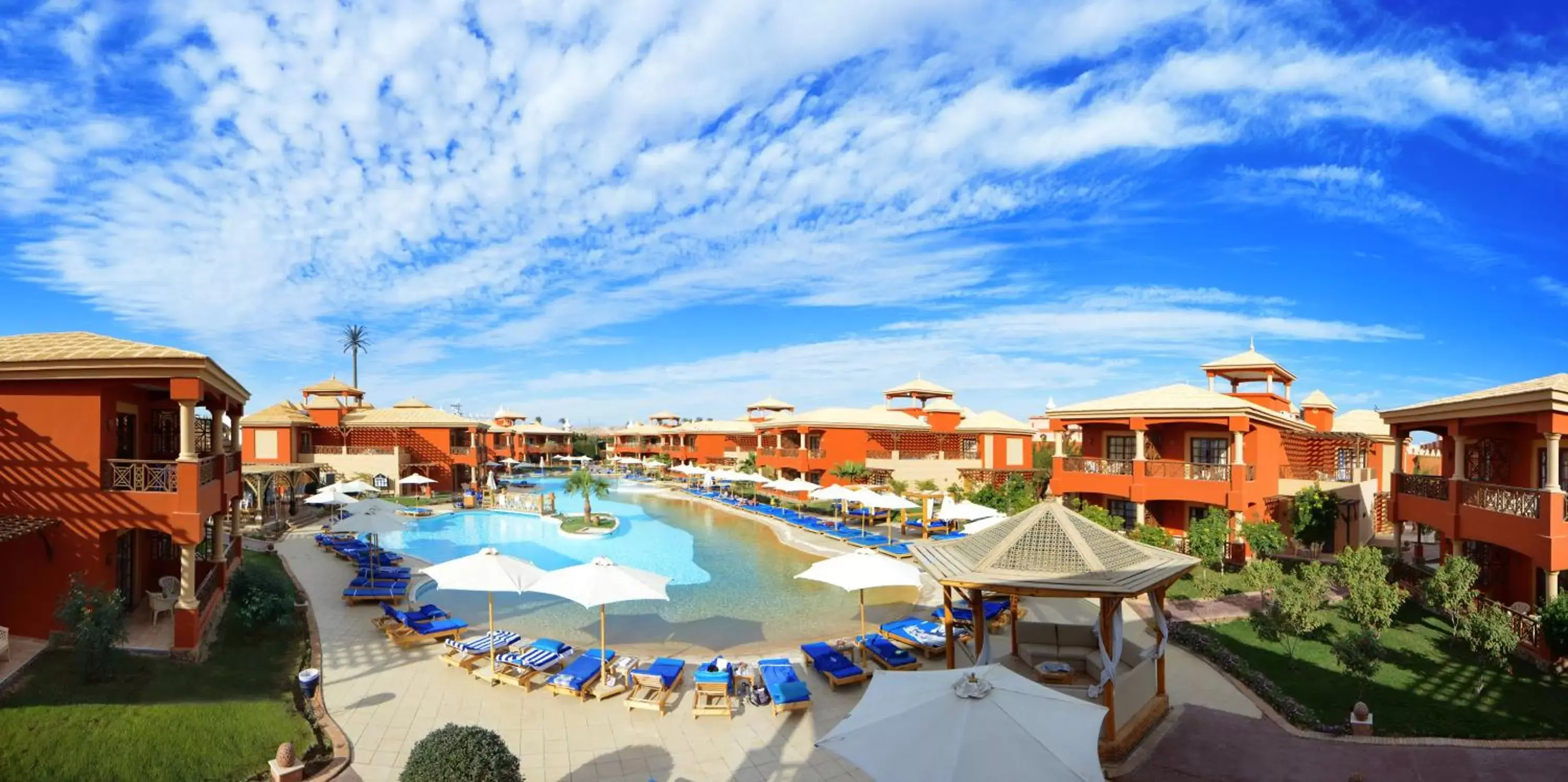 Bird's eye view, Pool View in Pickalbatros Alf Leila Wa Leila Resort - Neverland Hurghada
