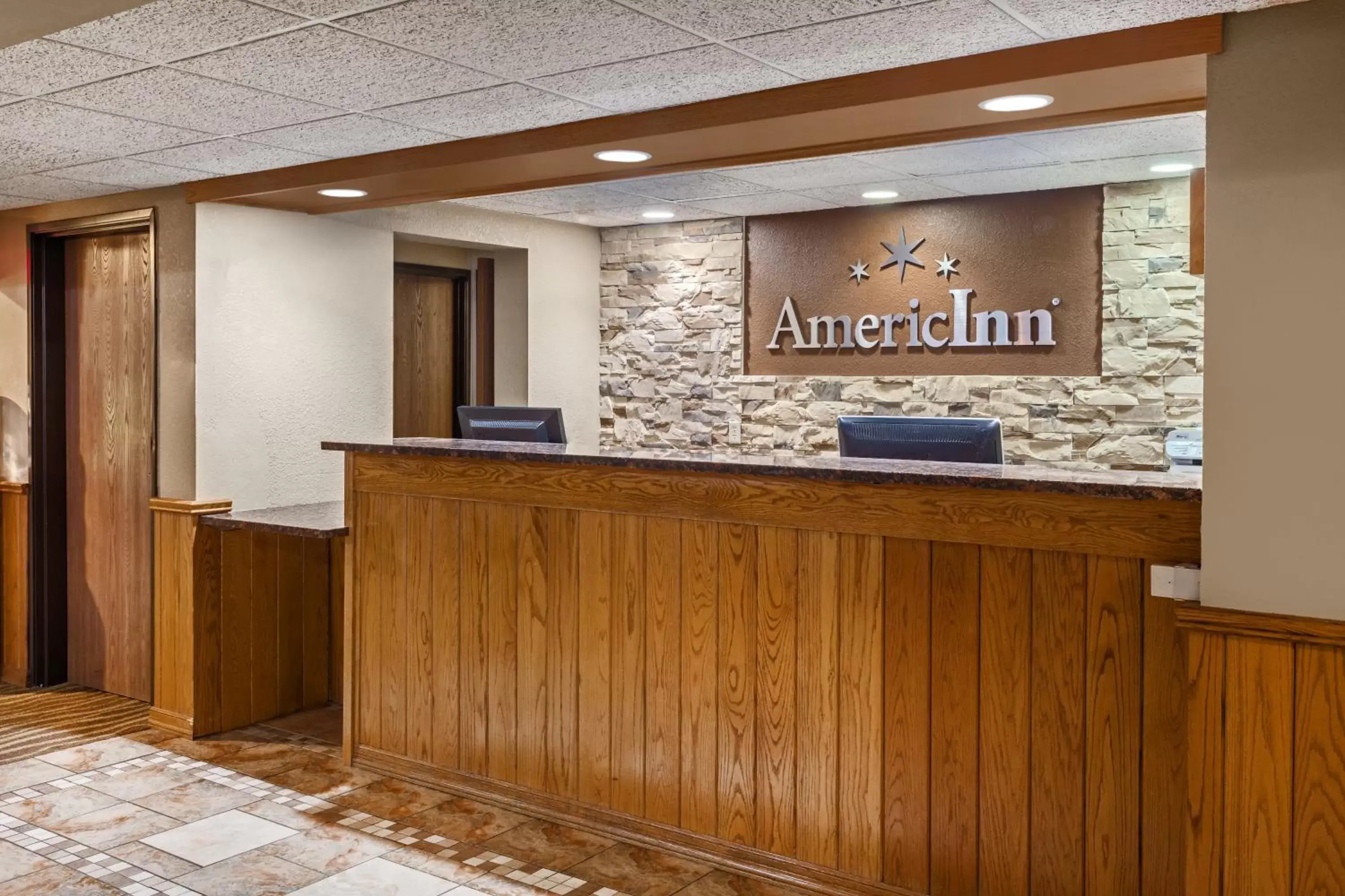 Lobby or reception in AmericInn by Wyndham Monroe Lobby or reception in AmericInn by Wyndham Monroe
