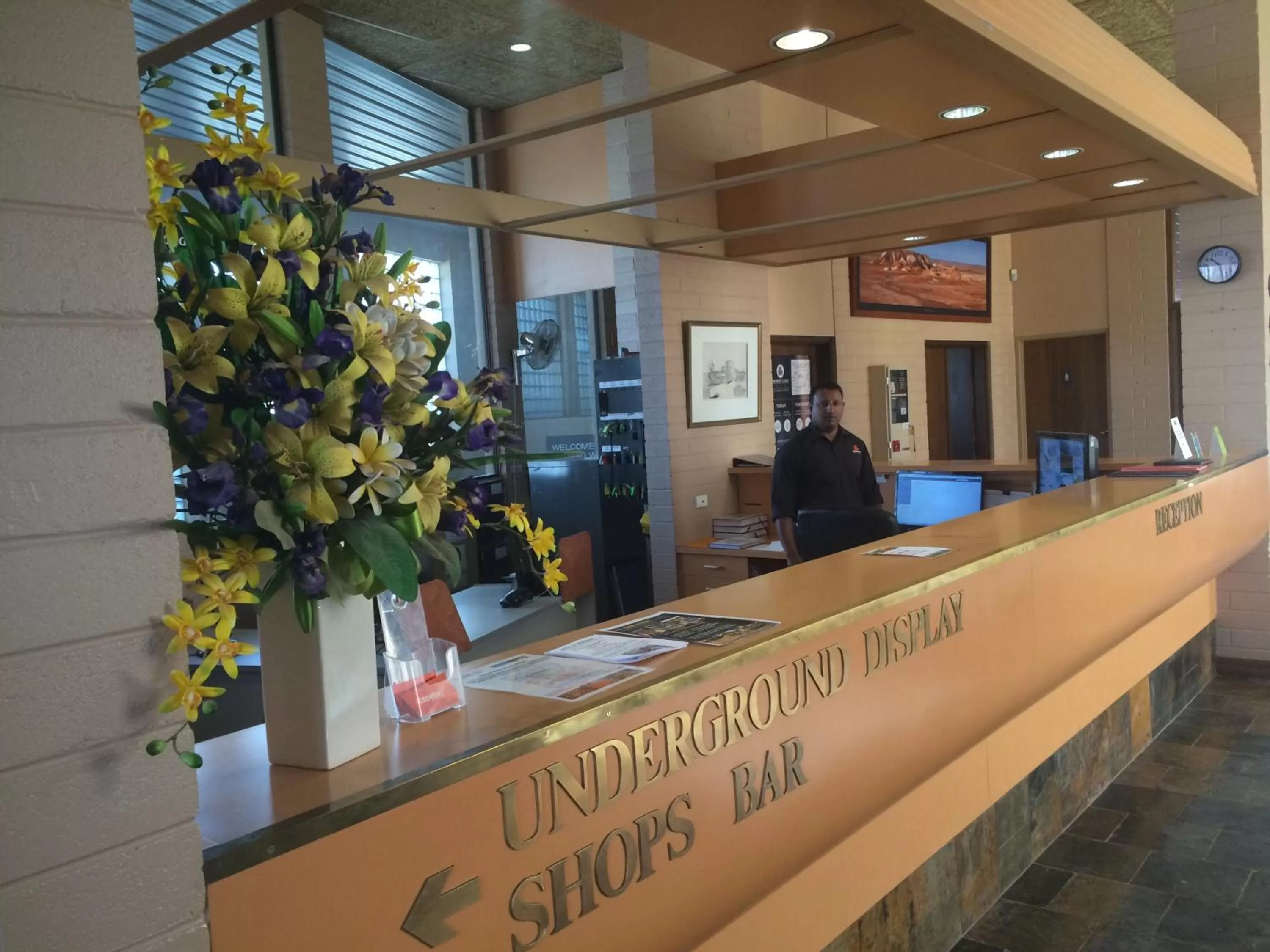 Lobby or reception in Desert Cave Hotel