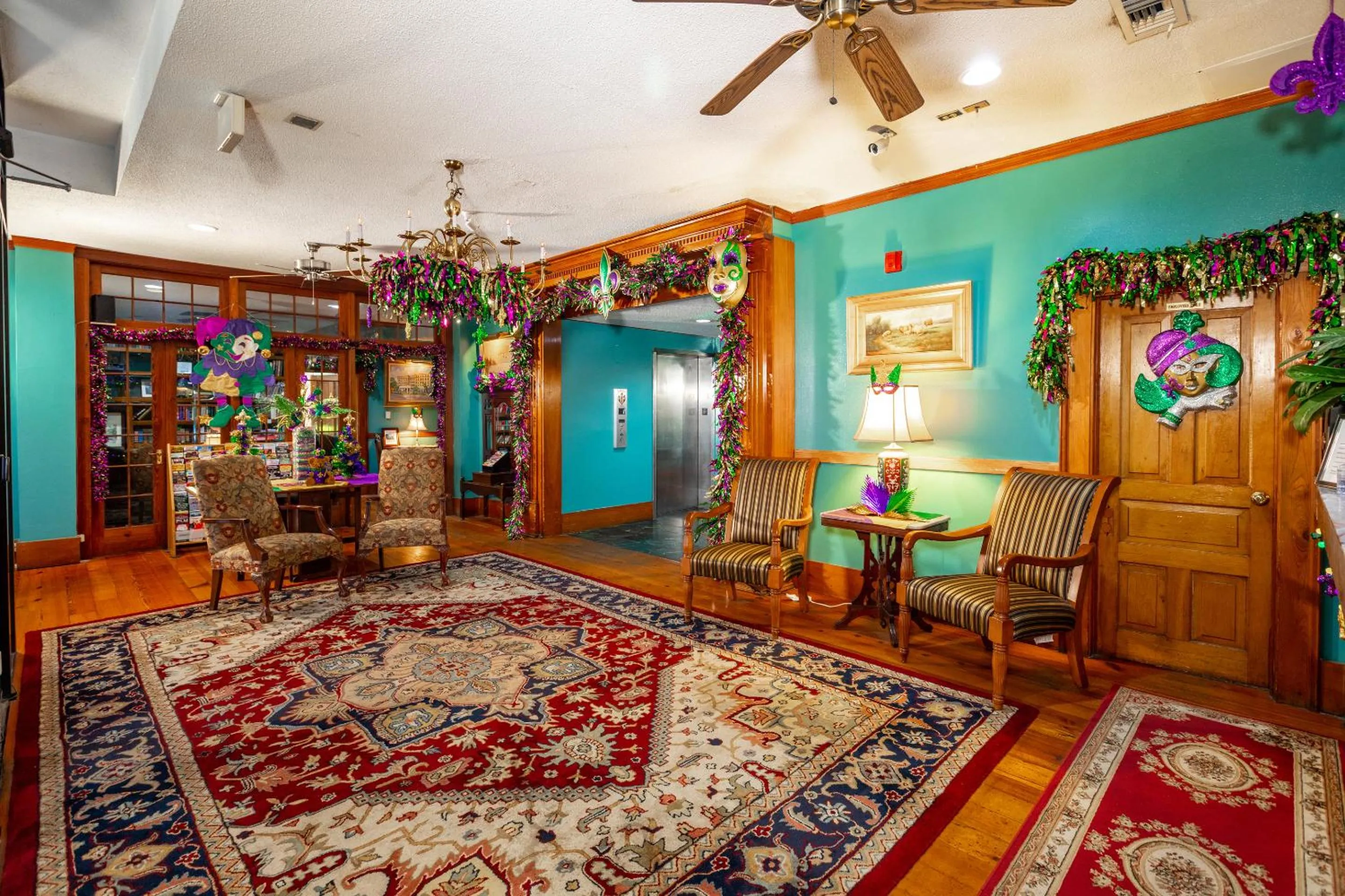 Lobby or reception in Hotel de la Monnaie, French Quarter