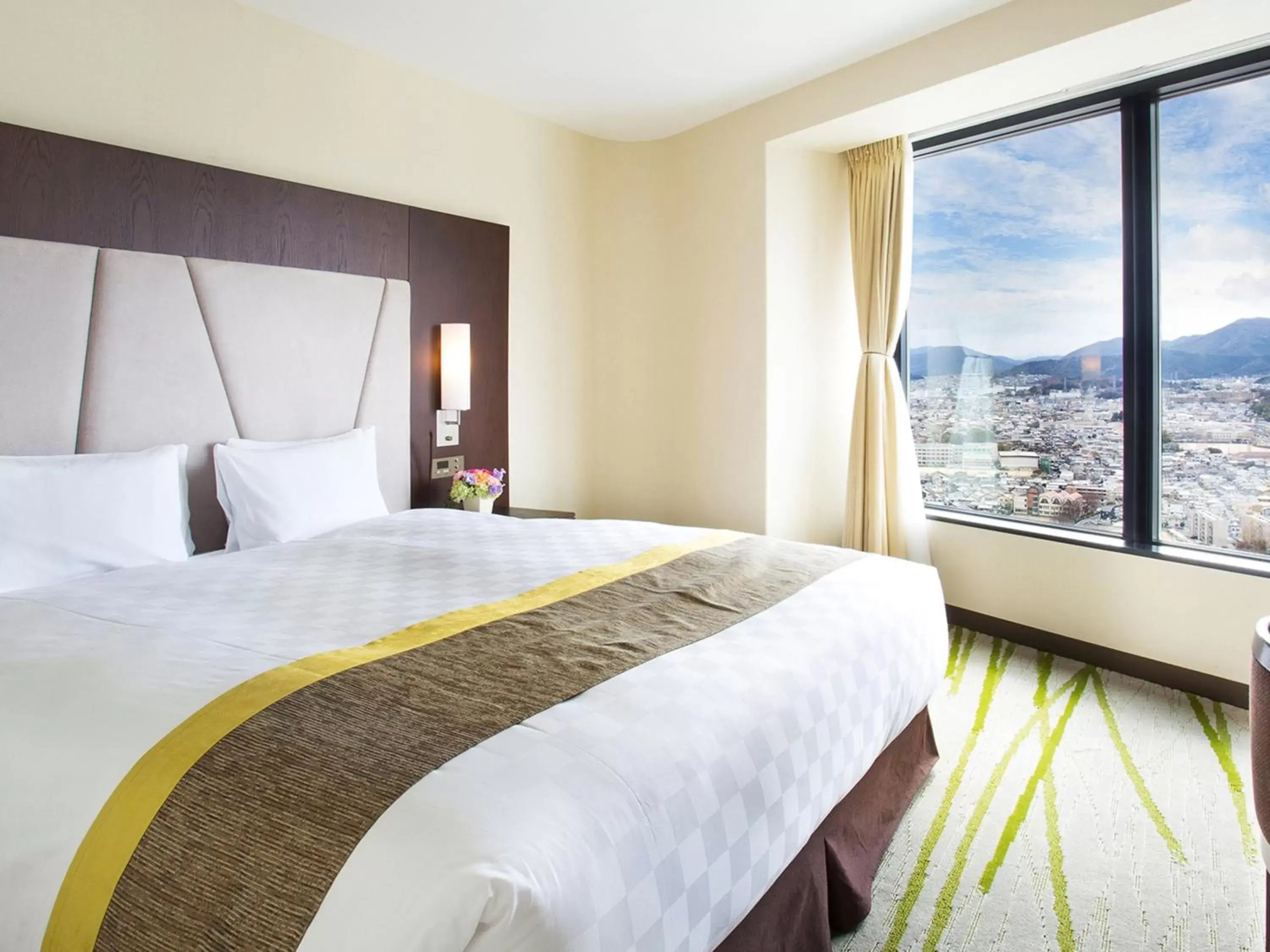 Photo of the whole room, Bed in Lake Biwa Otsu Prince Hotel