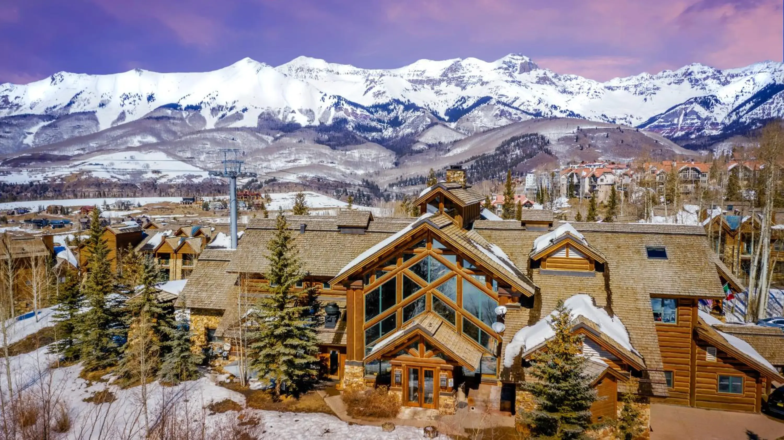 Property building, Winter in Mountain Lodge at Telluride