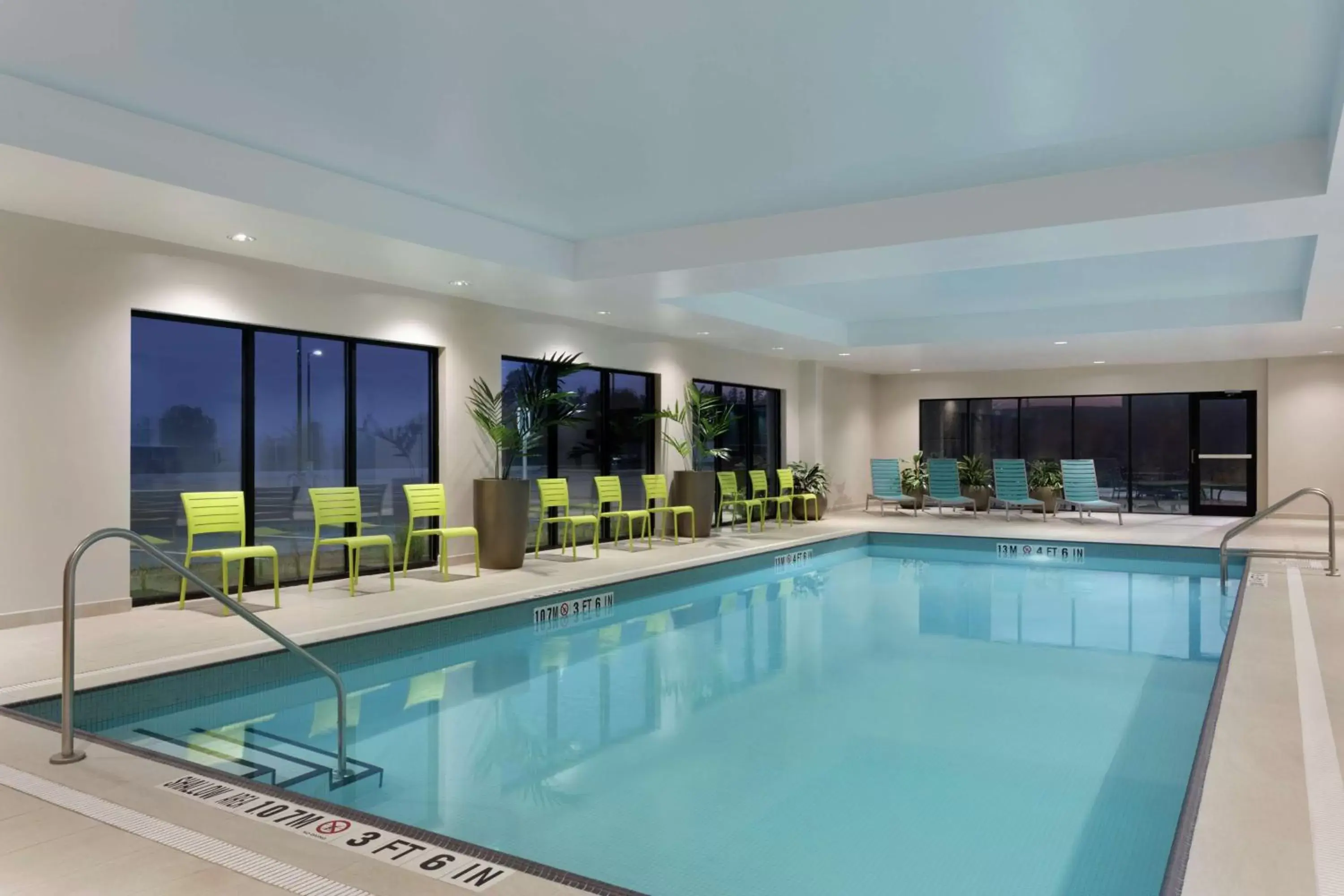 Pool view, Swimming Pool in Home2 Suites by Hilton Milton Ontario