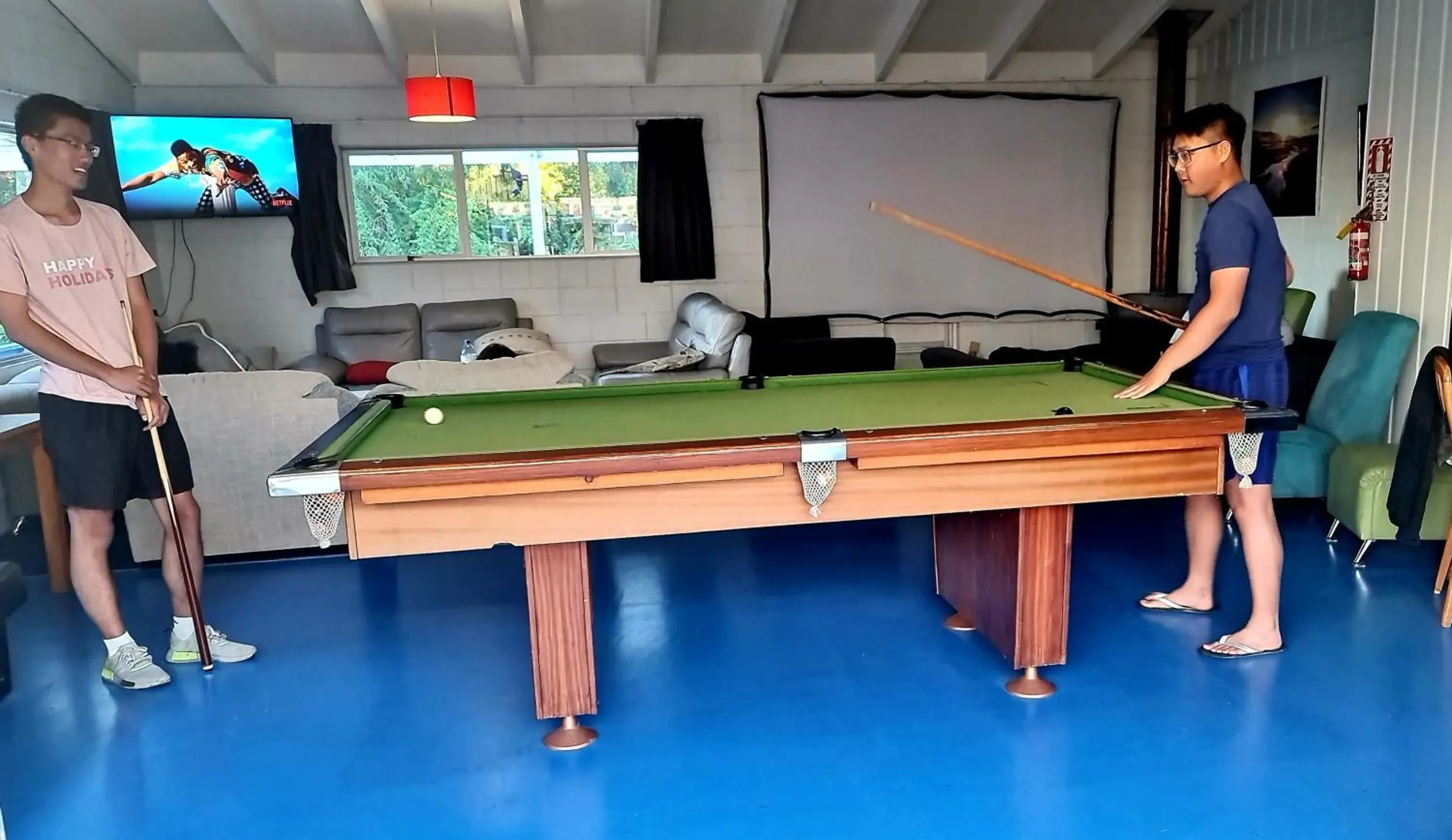 Billiards in Happy Apple Backpackers