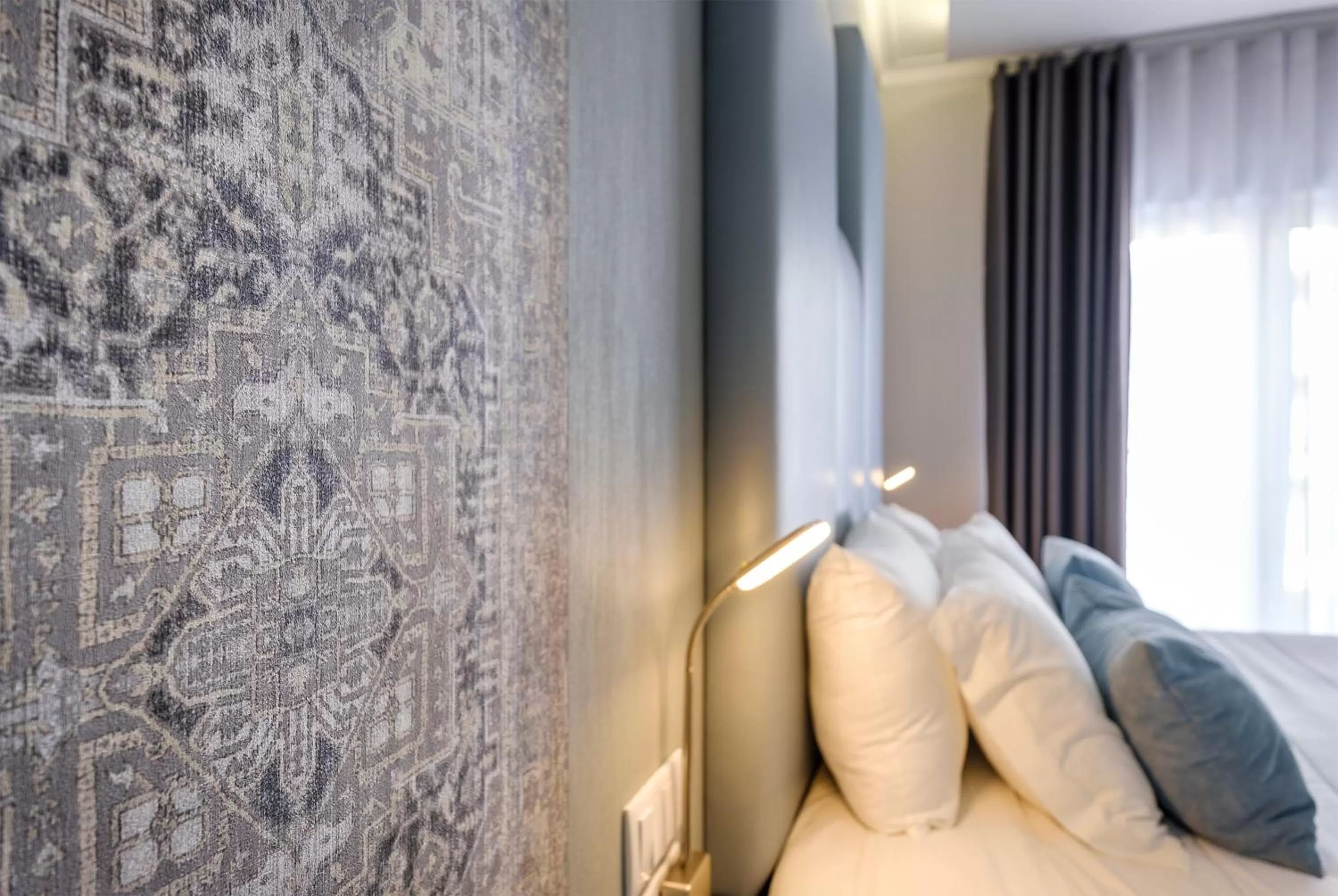 Decorative detail, Bed in Hotel Rosa Mística by Umbral