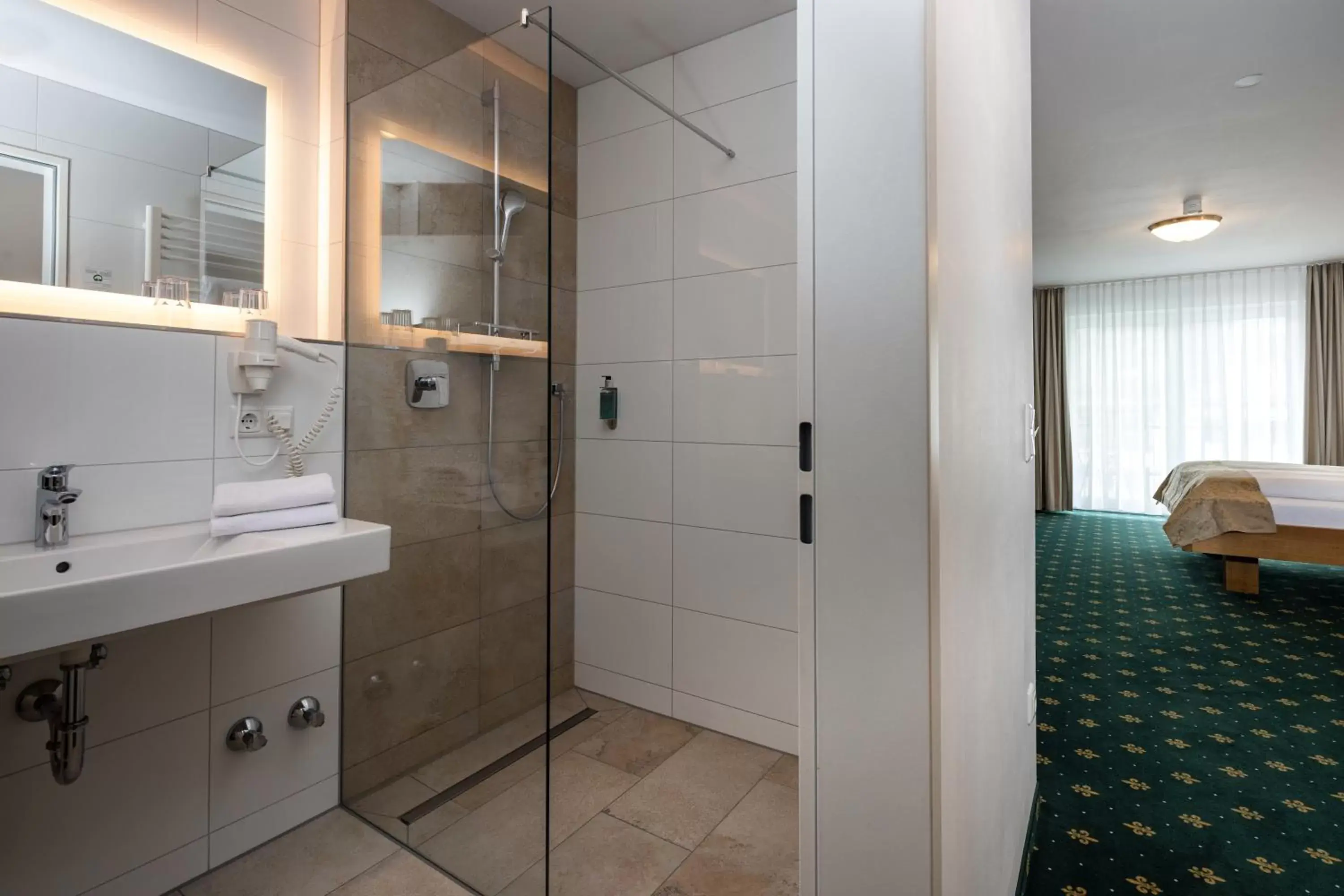 Bathroom in Hotel Schwabenwirt