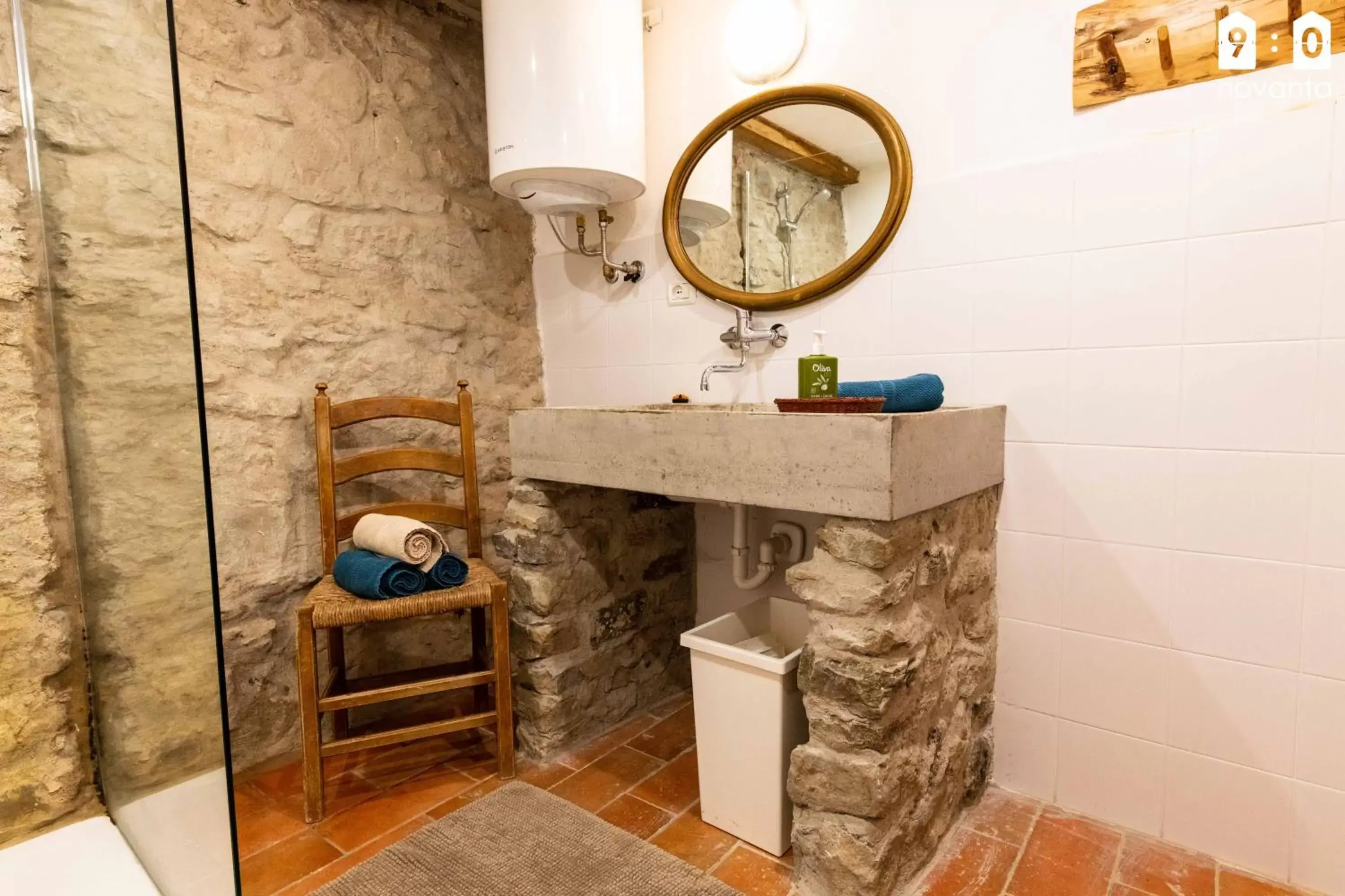 Bathroom in novanta nature retreat