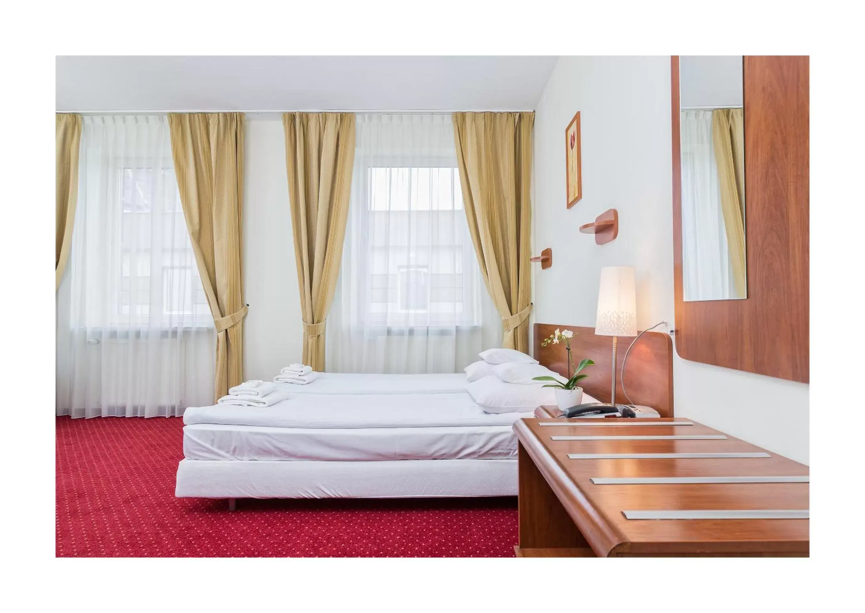 Bed in Hotel Colibra