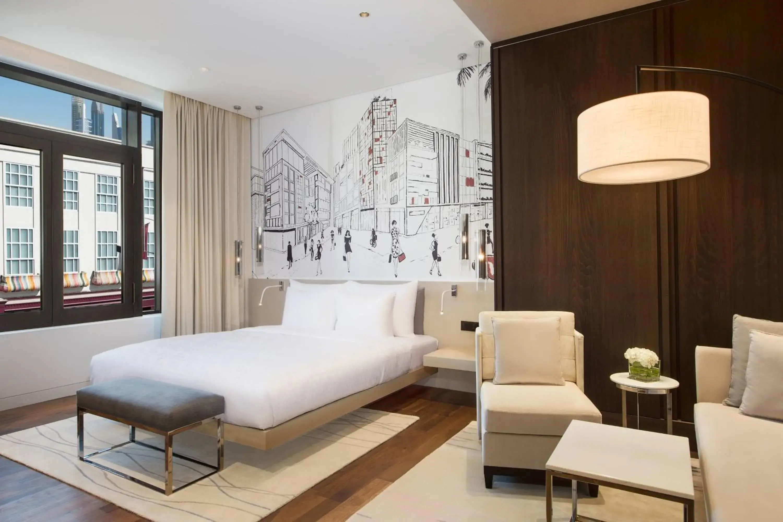 Photo of the whole room, Bed in La Ville Hotel & Suites CITY WALK Dubai, Autograph Collection