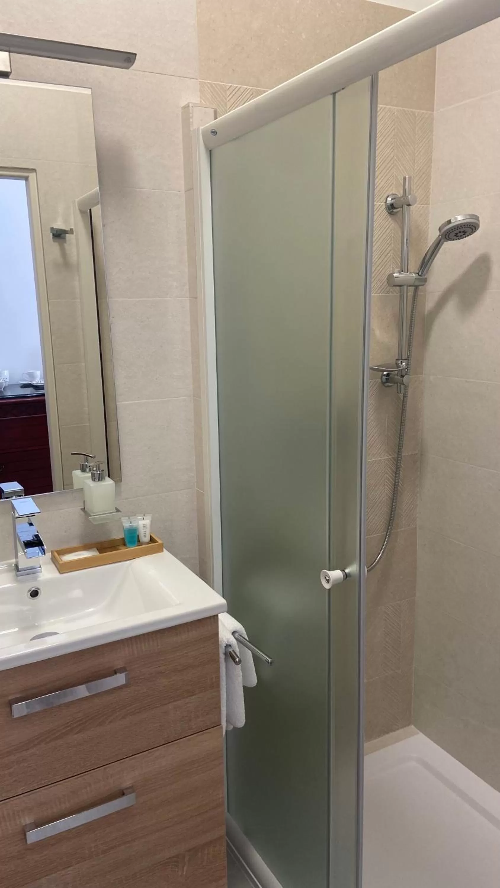 Shower in Aparthotel Slezák