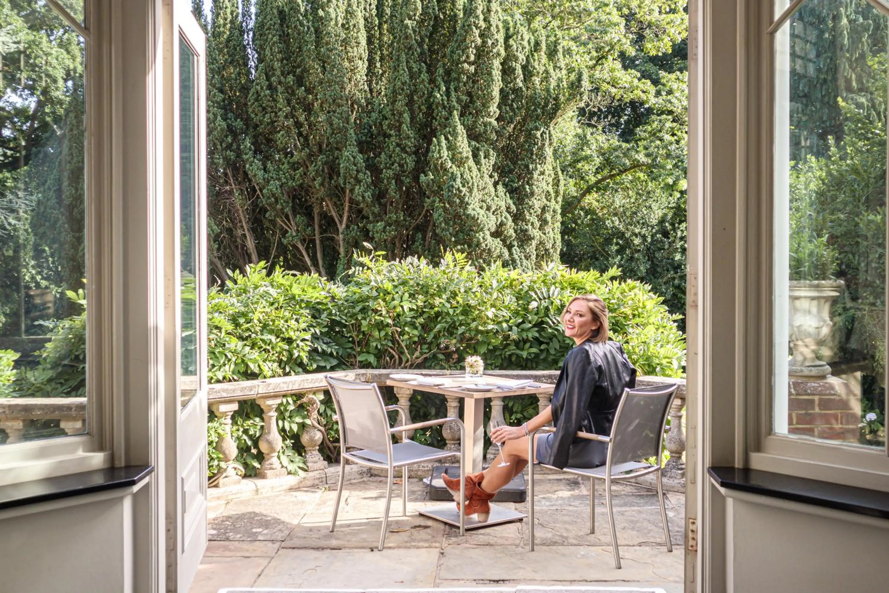 Balcony/Terrace in Rowhill Grange Hotel & Utopia Spa