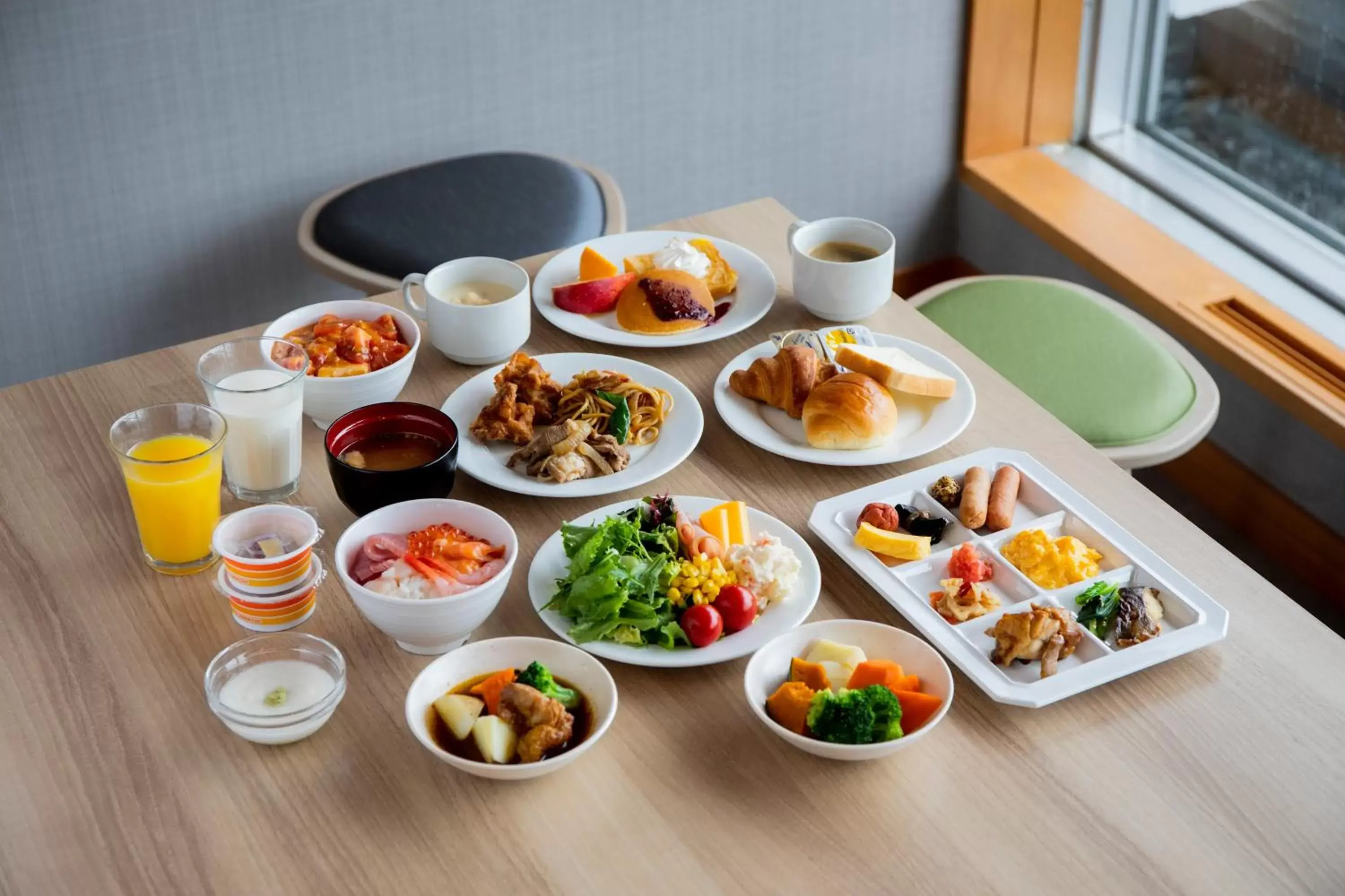 Buffet breakfast in Hotel Wing International Asahikawa Ekimae Buffet breakfast in Hotel Wing International Asahikawa Ekimae