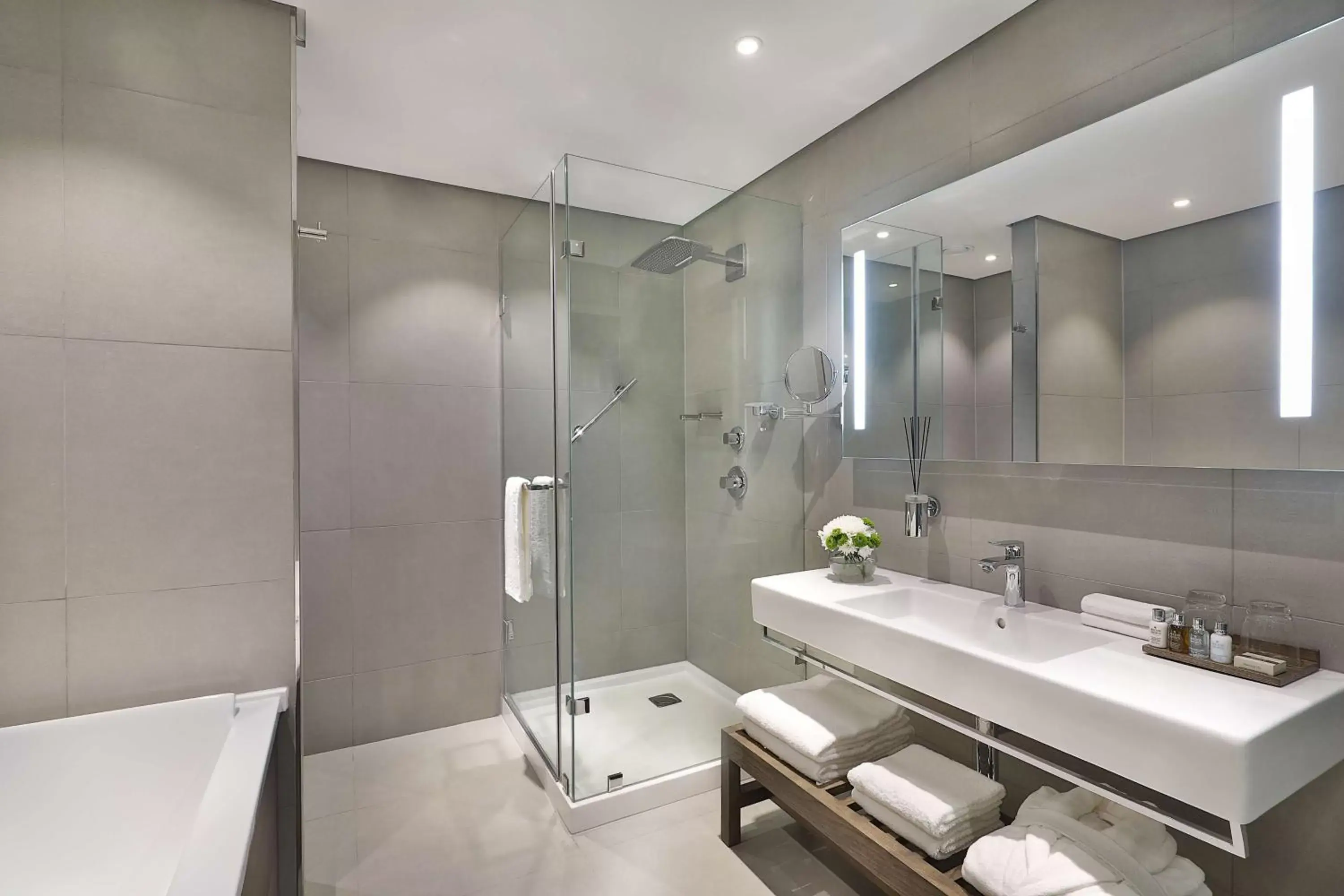 Bathroom in Legend Hotel Lagos Airport, Curio Collection By Hilton