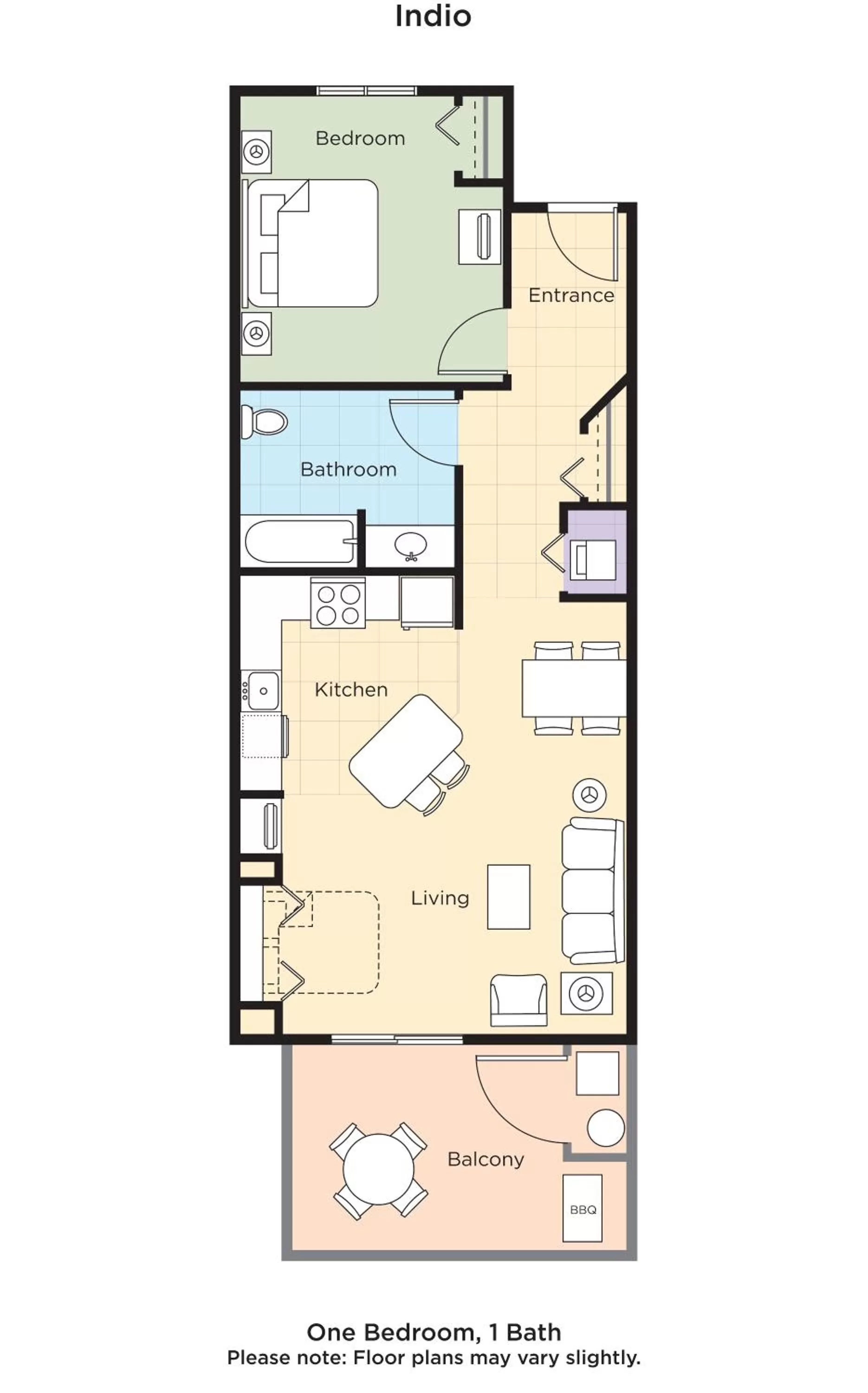 Floor plan in WorldMark Indio
