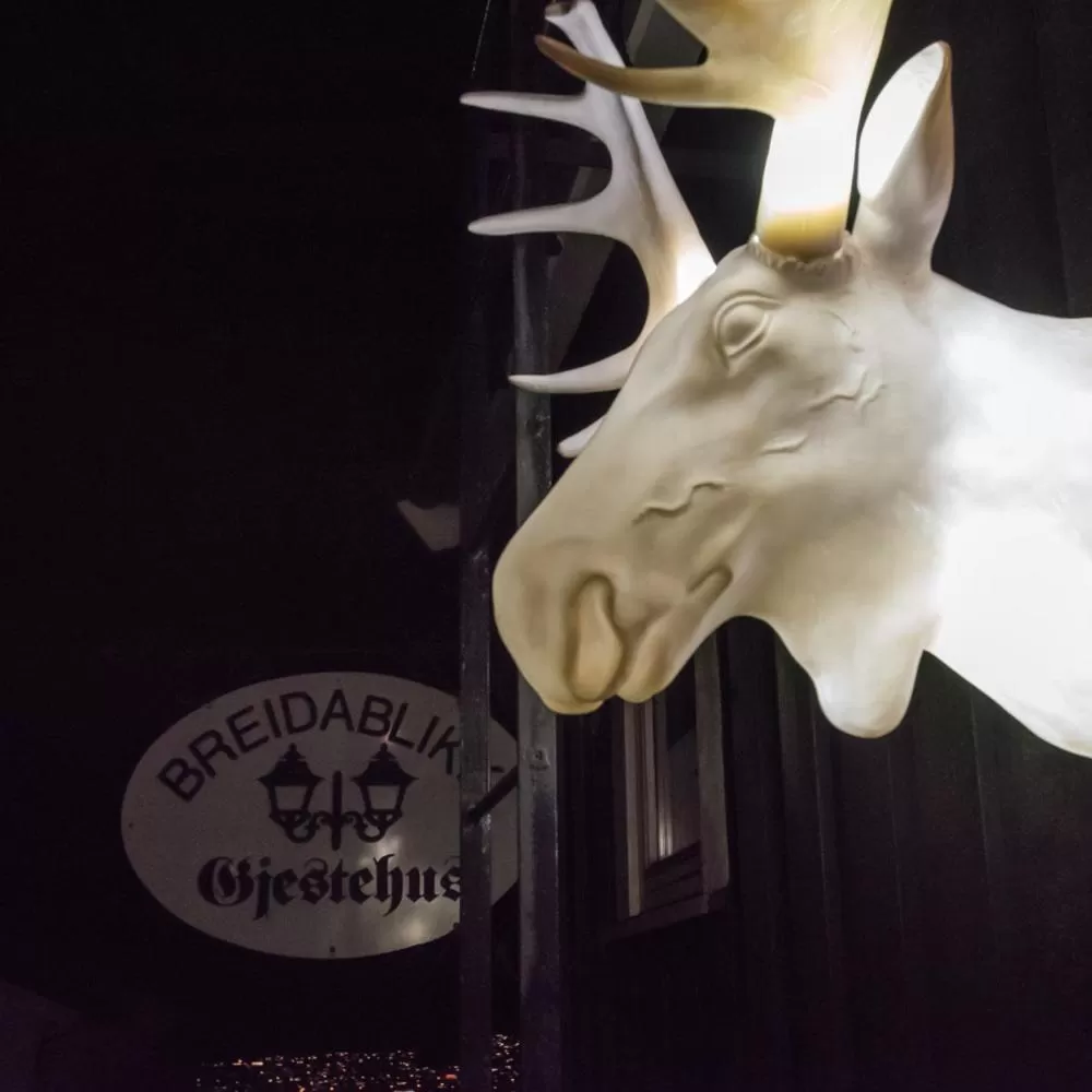 Facade/entrance in Breidablikk Guesthouse