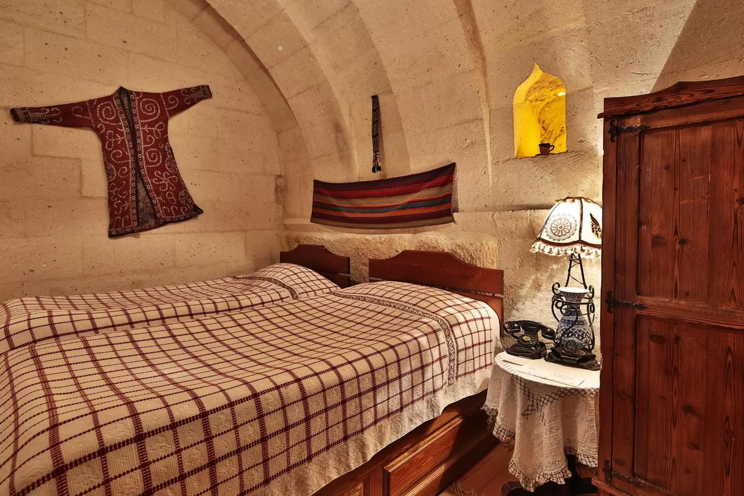 Bed in Cappadocia Cave Suites