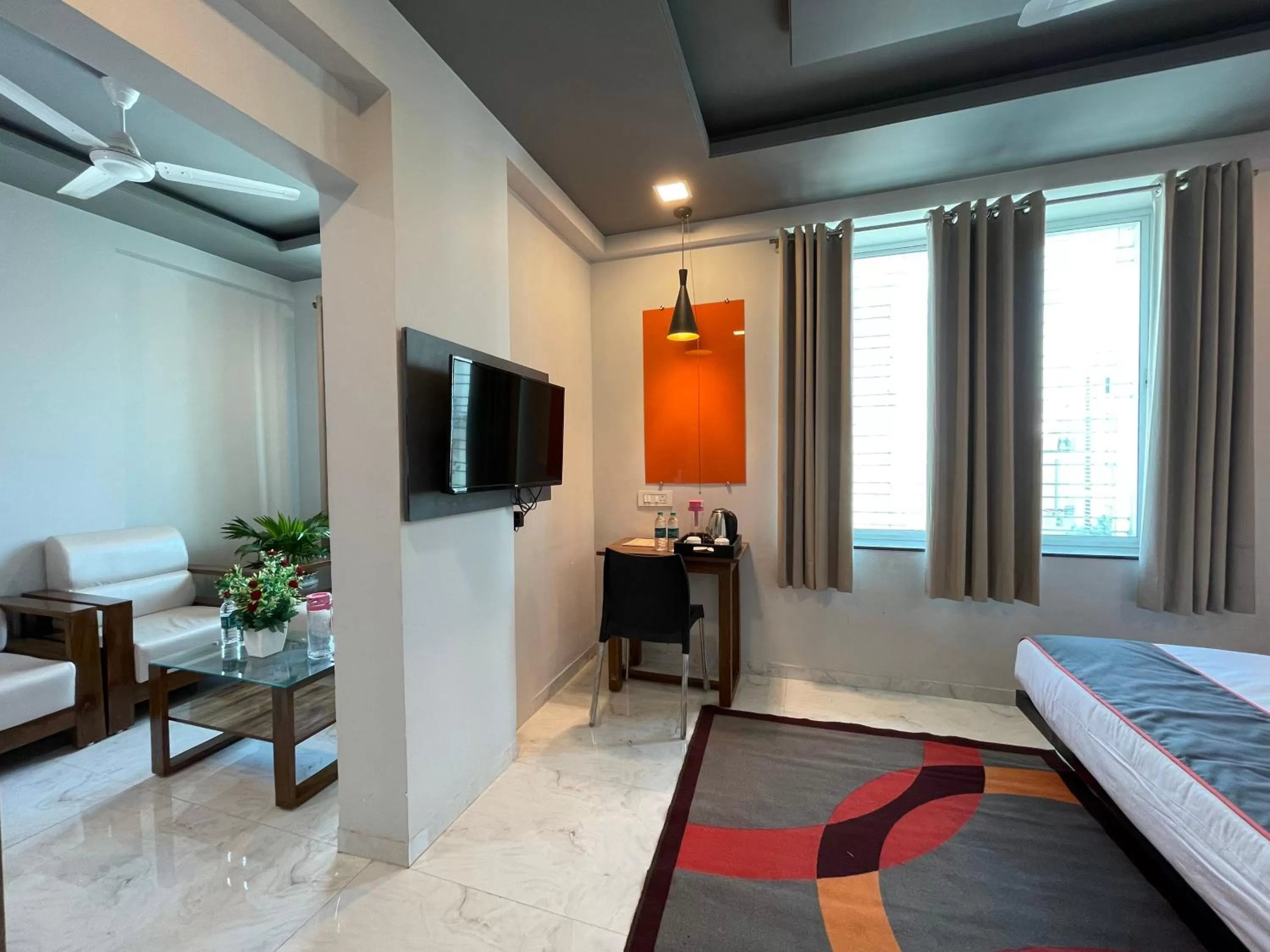 Seating area, TV/Entertainment Center in Manomay Homes